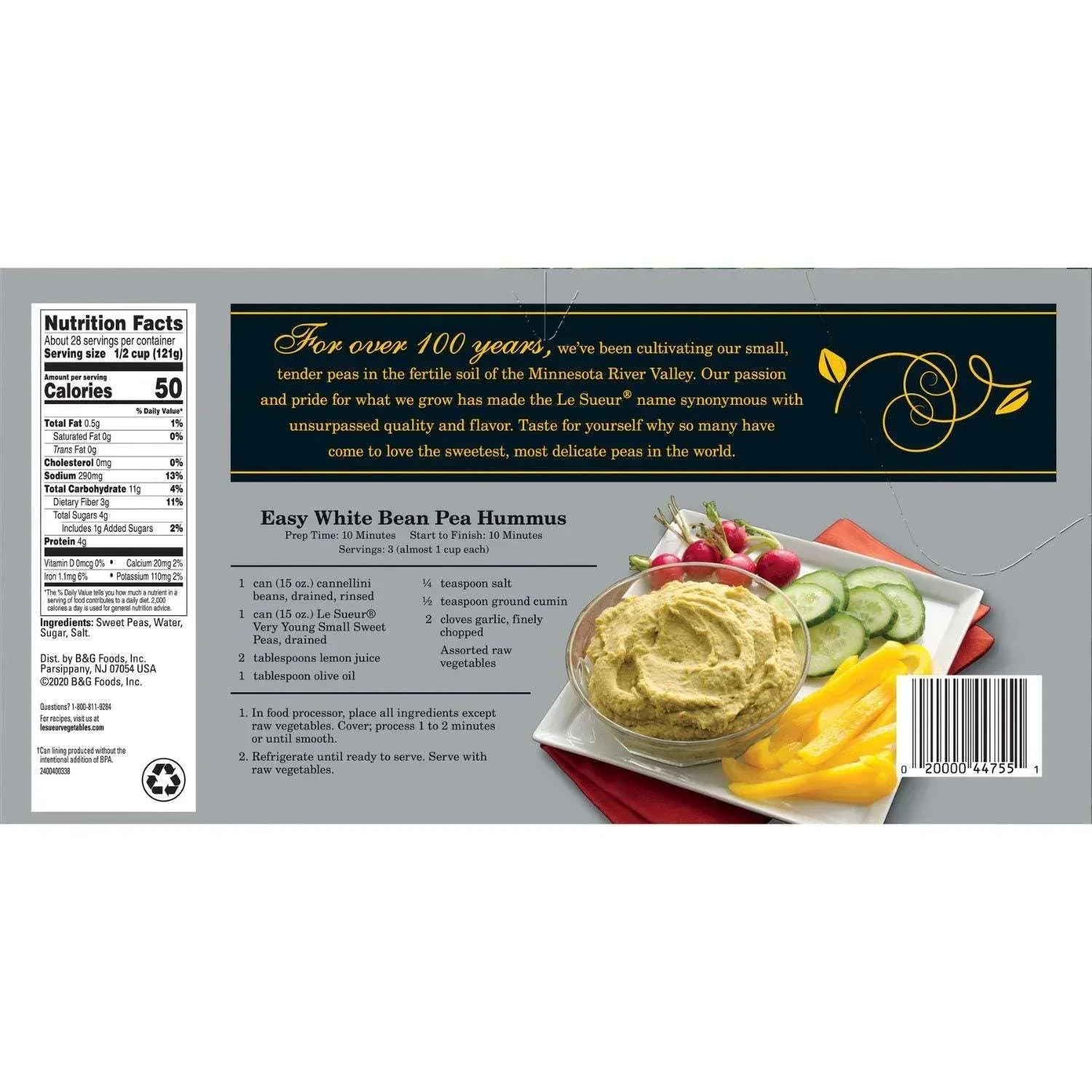 Le Sueur Very Young Small Sweet Peas, 15 oz., 8 ct. - Image 4