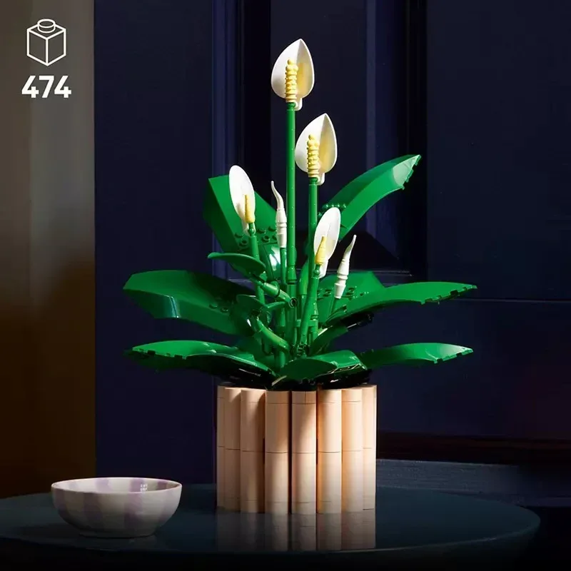 LEGO Botanicals Peace Lily Flower Room Decor 11504 - Image 5