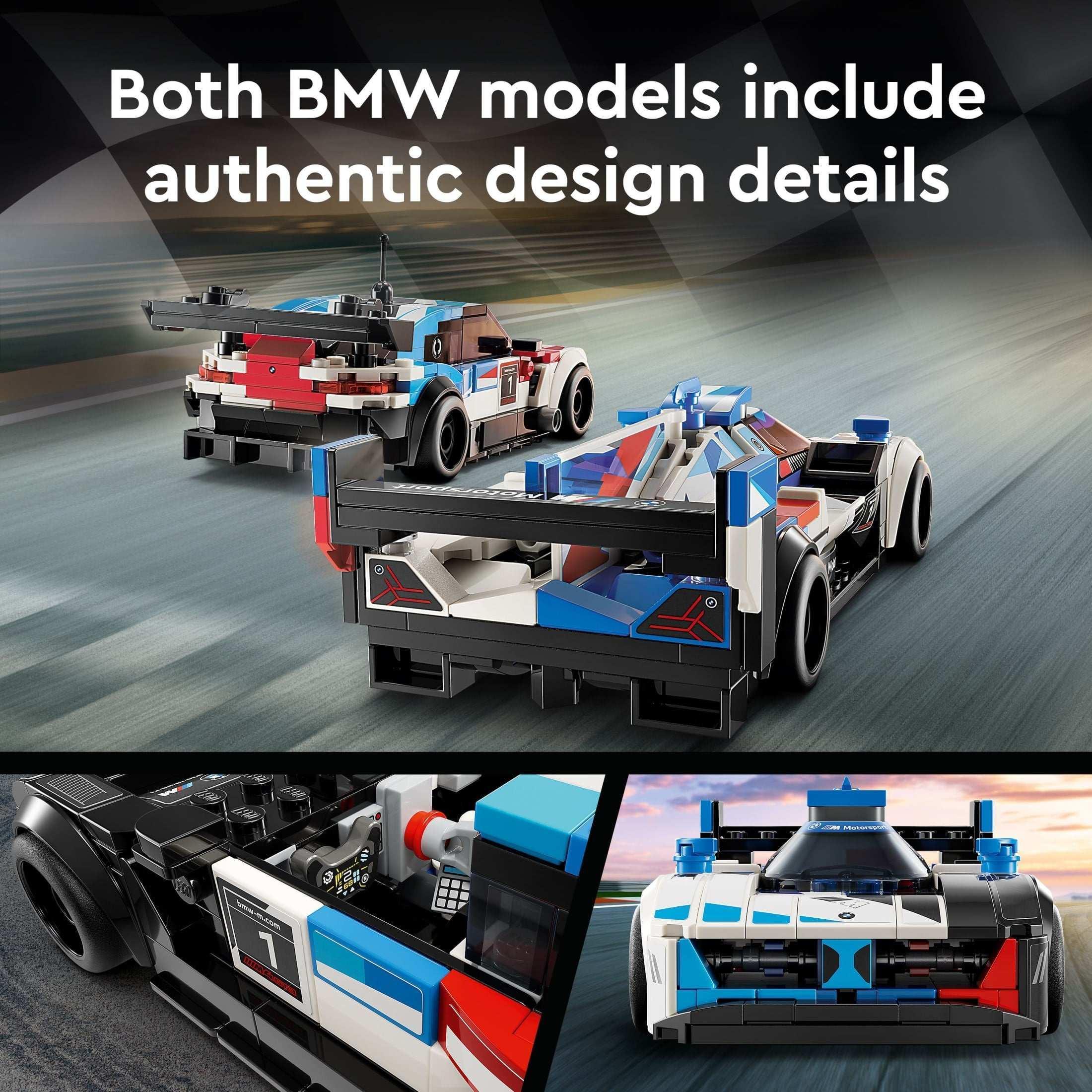 LEGO Speed Champions BMW M4 GT3 &amp; BMW M Hybrid V8 Building Toys - Race Car Toys for Kids, Boys &amp; Girls, Ages 9+ - Gift for Christmas - W/ 2 Minifigures - 7692 - Image 4