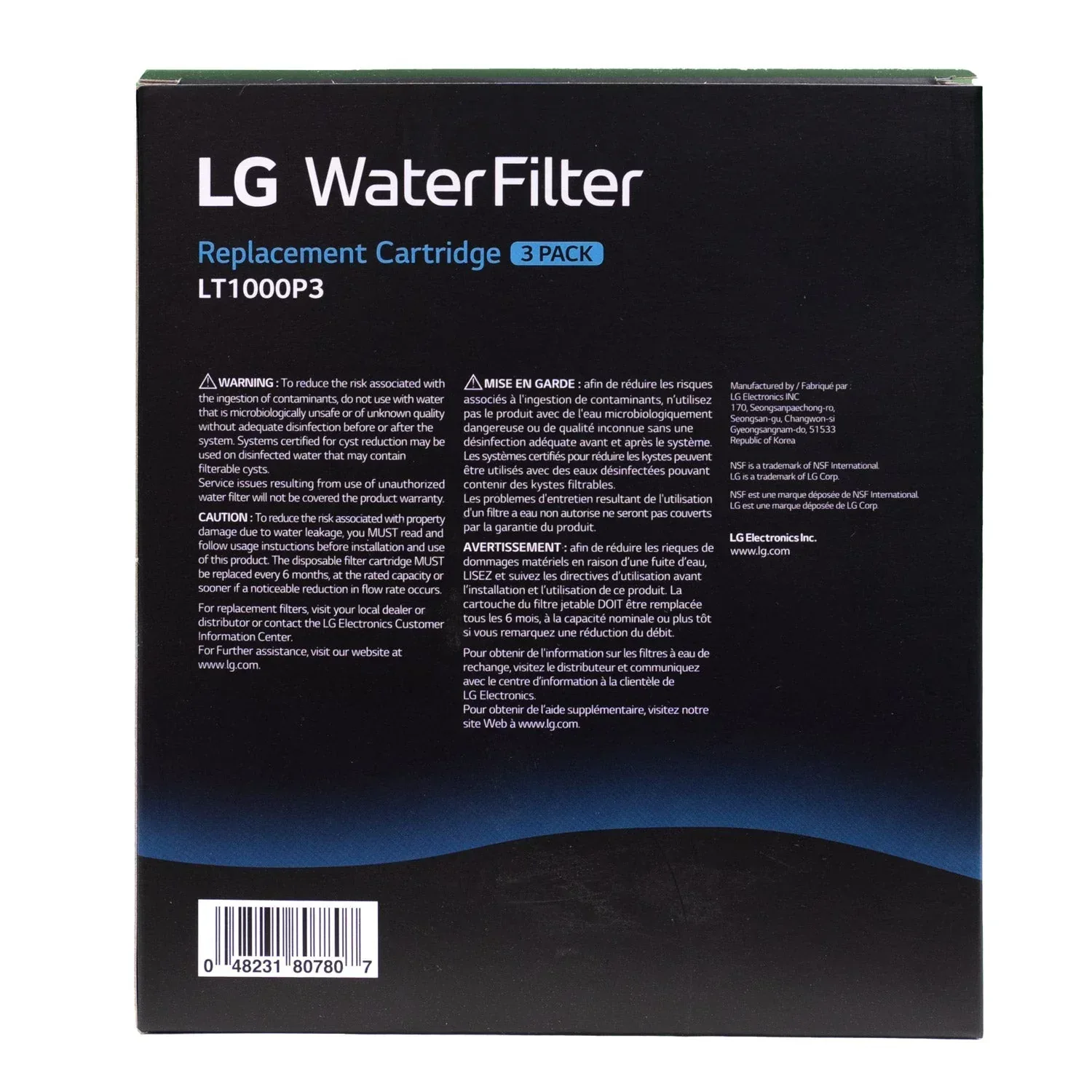 LG LT1000P3 Water Filter, 3-pack - Image 3