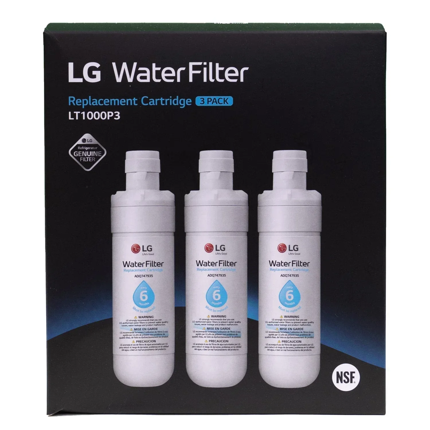 LG LT1000P3 Water Filter, 3-pack - Image 7