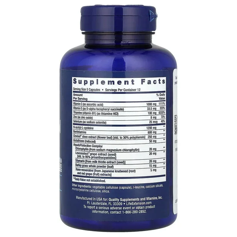 Life Extension, Anti-Alcohol Complex, 60 Capsules - Image 2