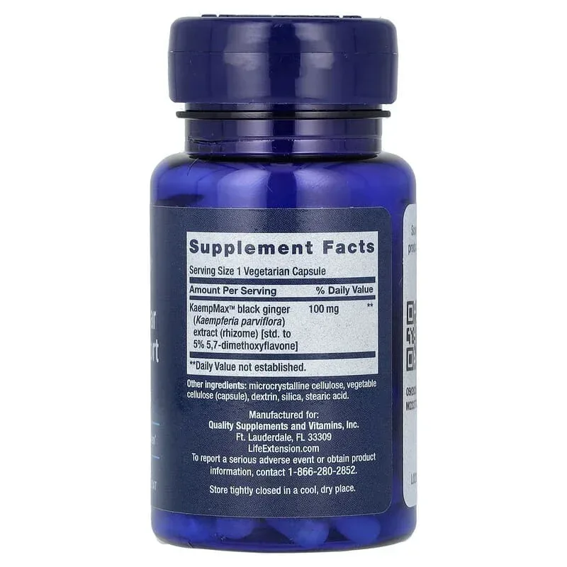 Life Extension, Male Vascular Sexual Support, 30 Vegetarian Capsules - Image 2