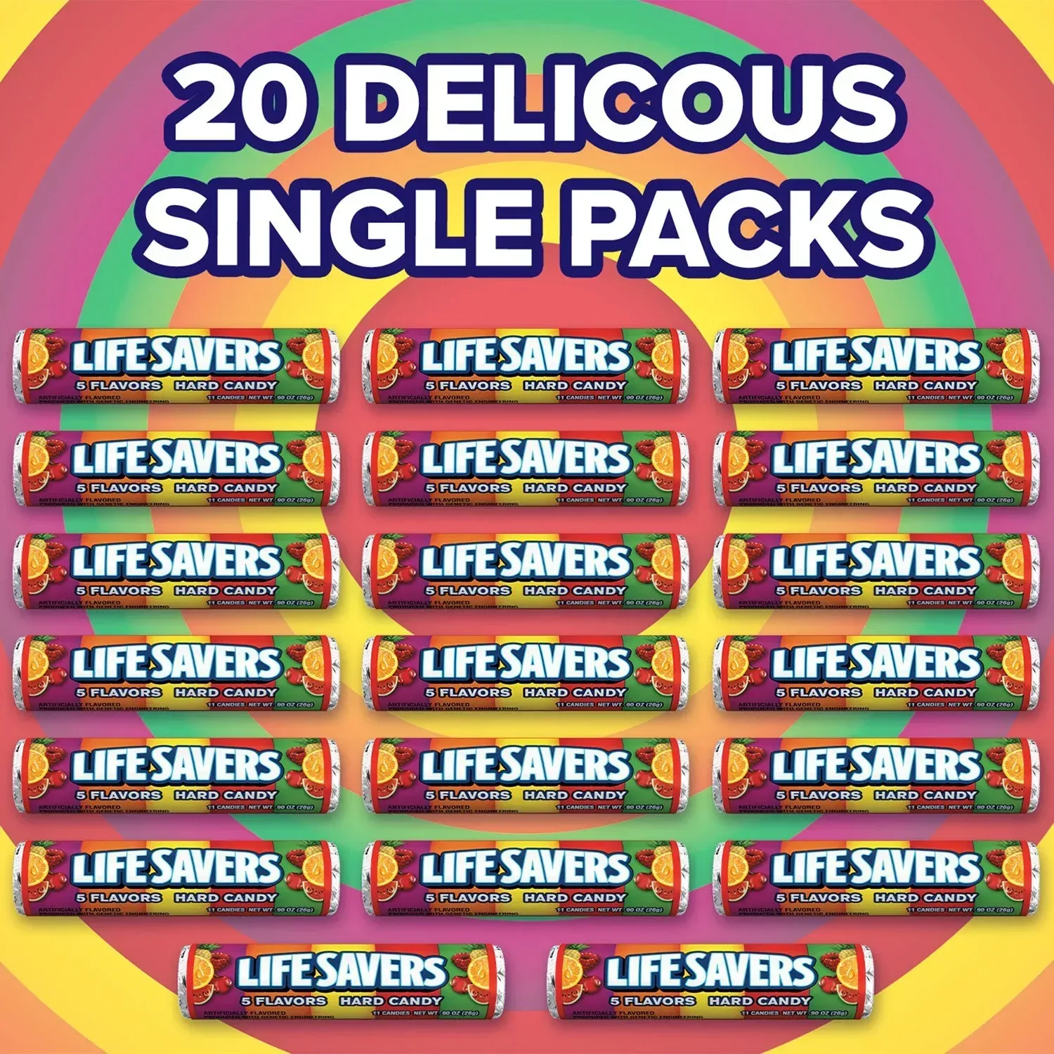 Life Savers 5 Flavors Hard Candy, 1.14 oz., 20 pk. - Image 4
