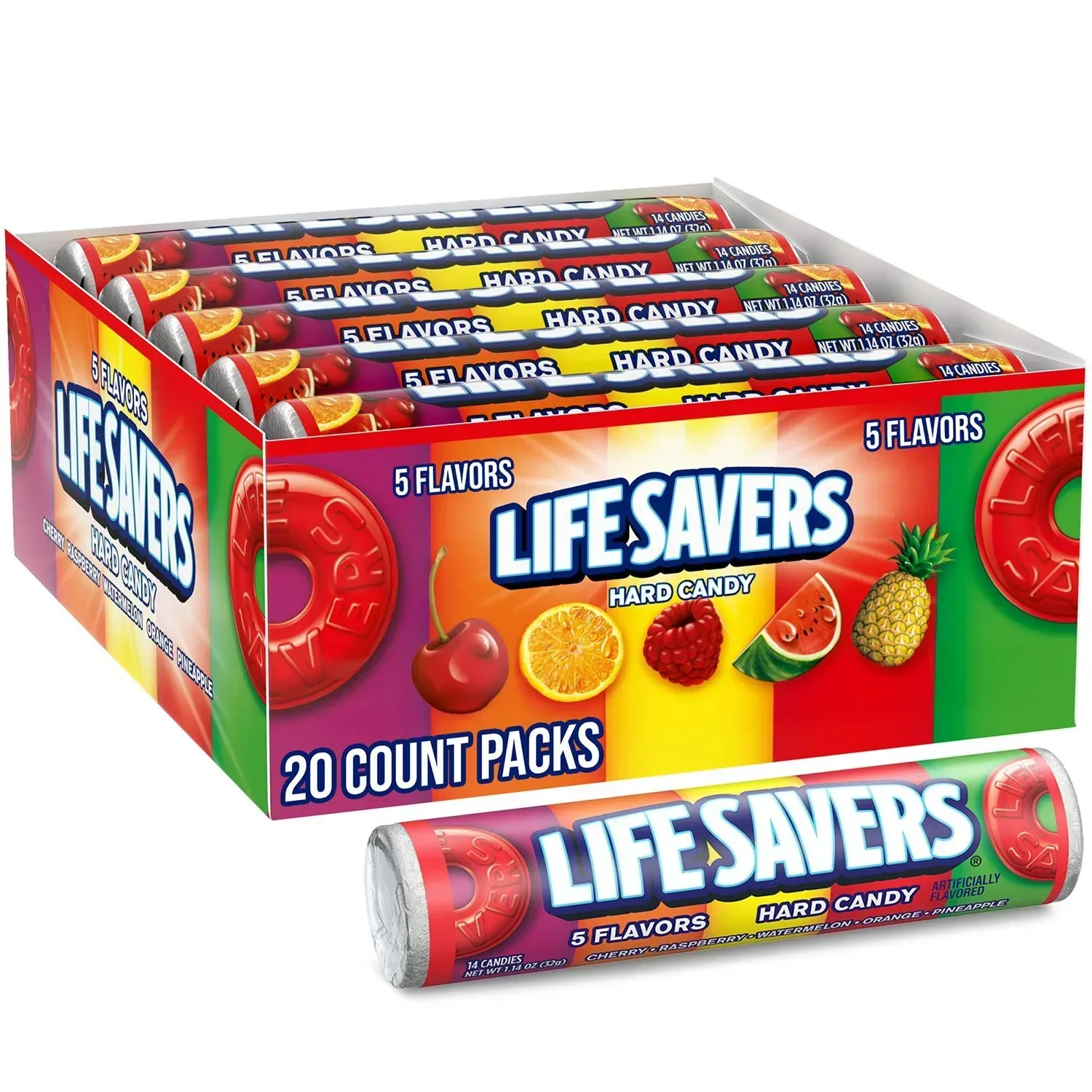 Life Savers 5 Flavors Hard Candy, 1.14 oz., 20 pk. - Image 5