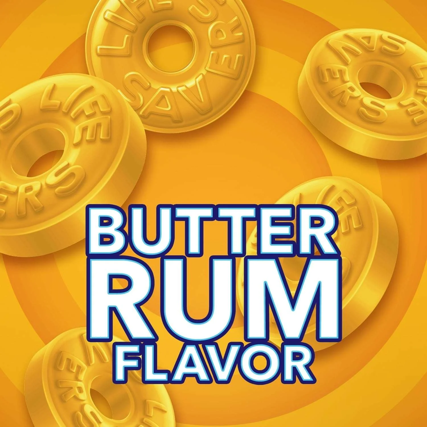 Life Savers Butter Rum Hard Candy Individually Wrapped, Sharing Size - Image 2