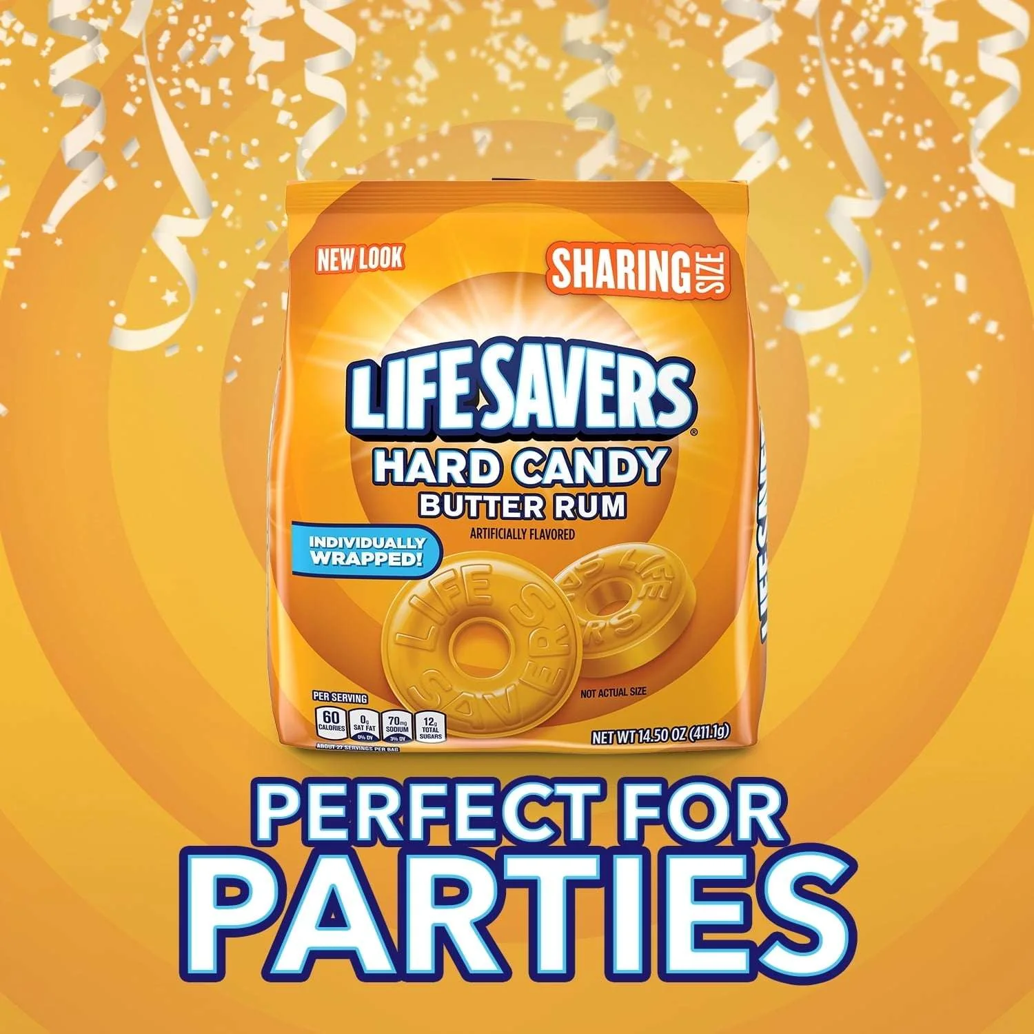 Life Savers Butter Rum Hard Candy Individually Wrapped, Sharing Size - Image 4