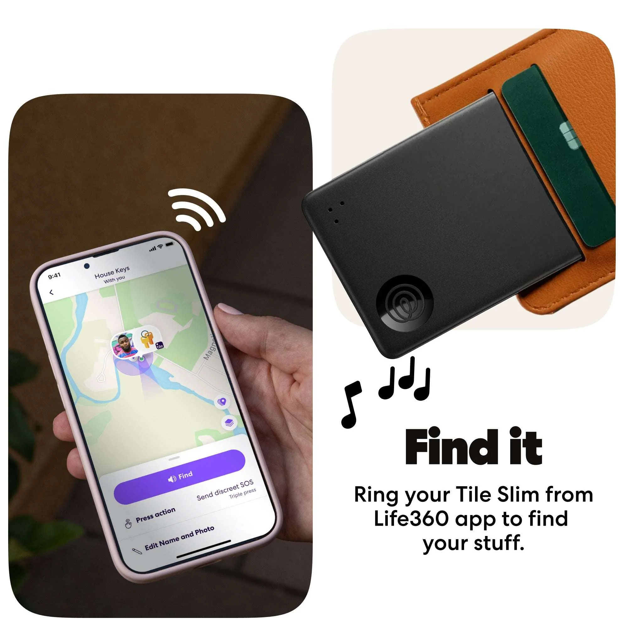 Life360 Tile Slim (2024) - 1-Pack (Blk) - Image 3