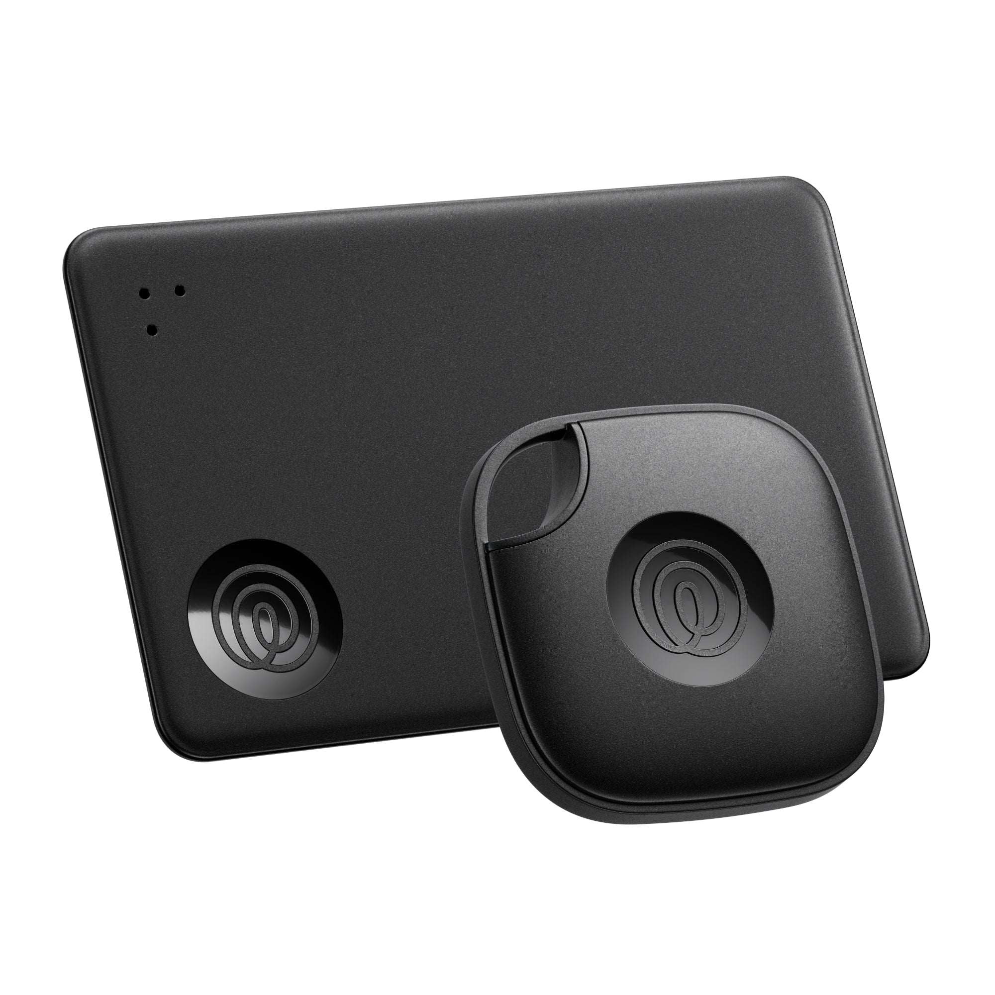 Life360 Tile Starter Pack – 1 Mate & 1 Slim Bluetooth Trackers for Keys, Wallets, Phones – iOS & Android (Black)