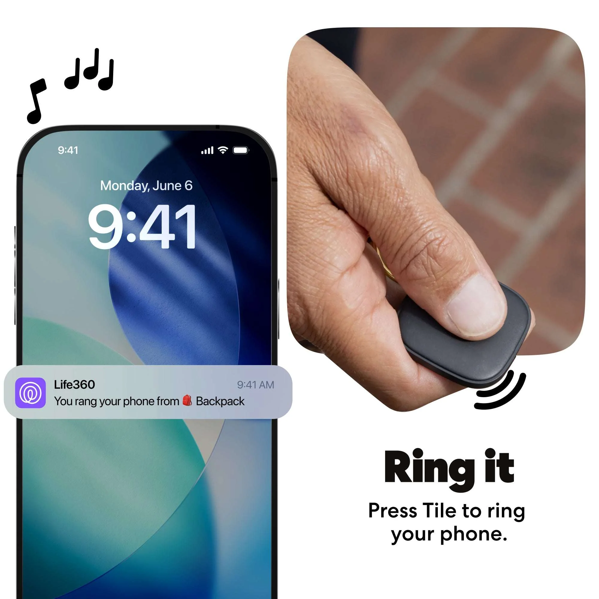 Life360 Tile Starter Pack – 1 Mate & 1 Slim Bluetooth Trackers for Keys, Wallets, Phones – iOS & Android (Black) - Image 4