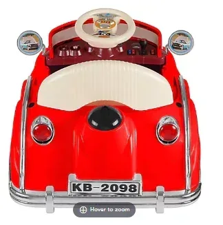 Lil' Rider Classic Car Coupe Ride-On - Red - Image 3