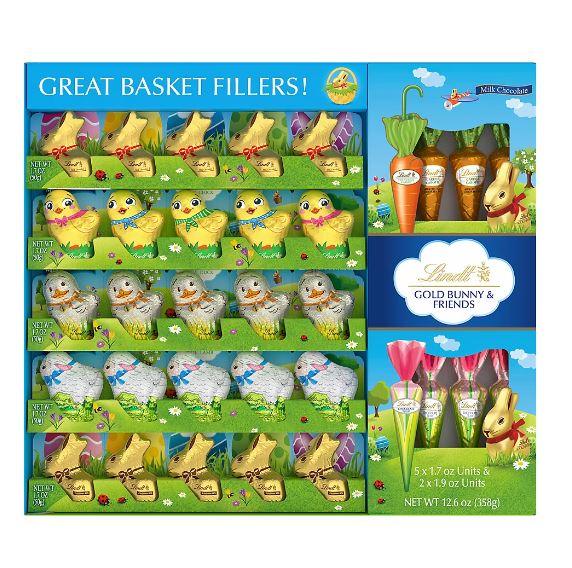 Lindt Easter Novelty Board, Gold Bunny & Friends Assorted Chocolates, 12.3 oz.