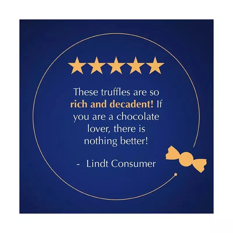 Lindt Lindor Assorted Dark Chocolate Truffles, 19 oz. - Image 4