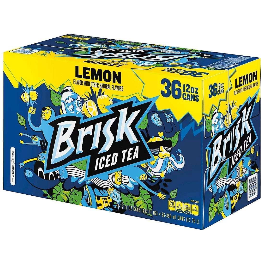 Lipton Brisk Lemon Iced Tea, 36 pk./12 oz. - Image 3