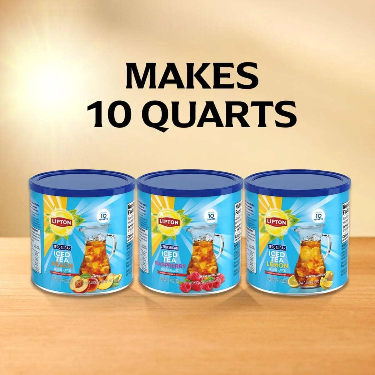 Lipton Zero Sugar Iced Tea Mix, Raspberry Flavor Black Iced Tea, Makes 10 Quarts (select size) - Image 6