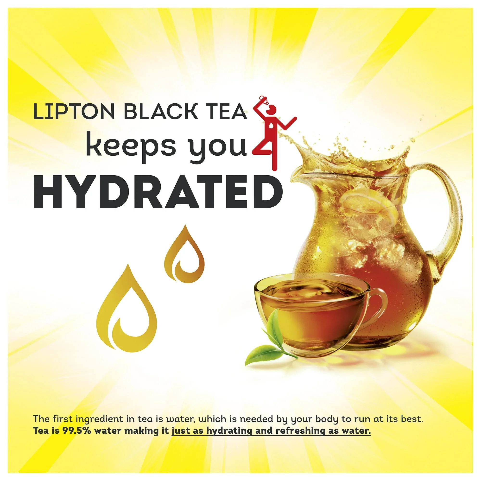Lipton Family Sized Iced Black Tea, Caffeinated, Tea Bags 48 Count Box - Image 3