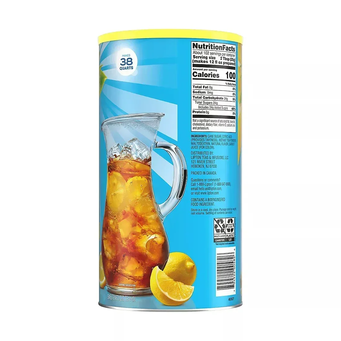Lipton Lemon Iced Tea Mix, 38 qt. - Image 3