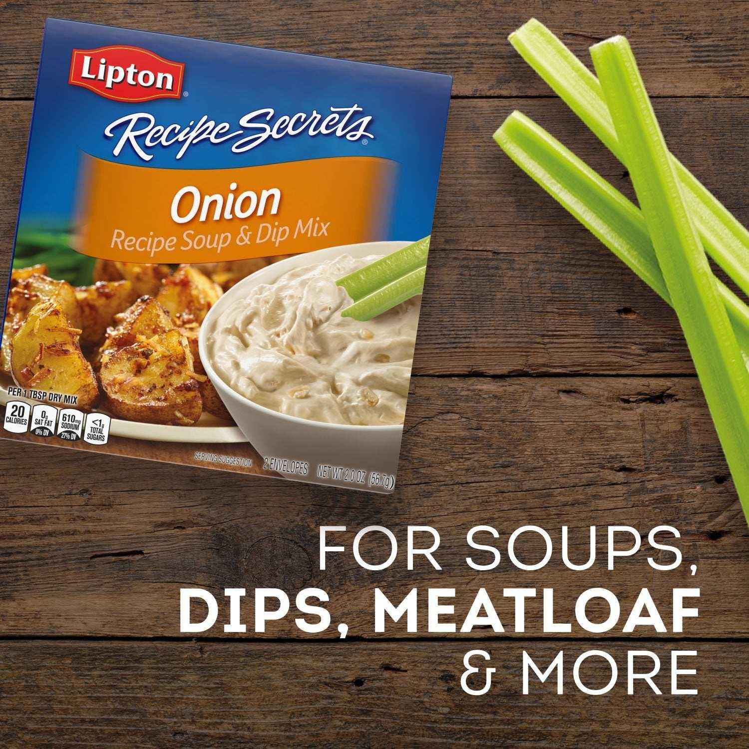 Lipton Onion Recipe Soup and Dip Mix 2 oz., 6 pk. - Image 4