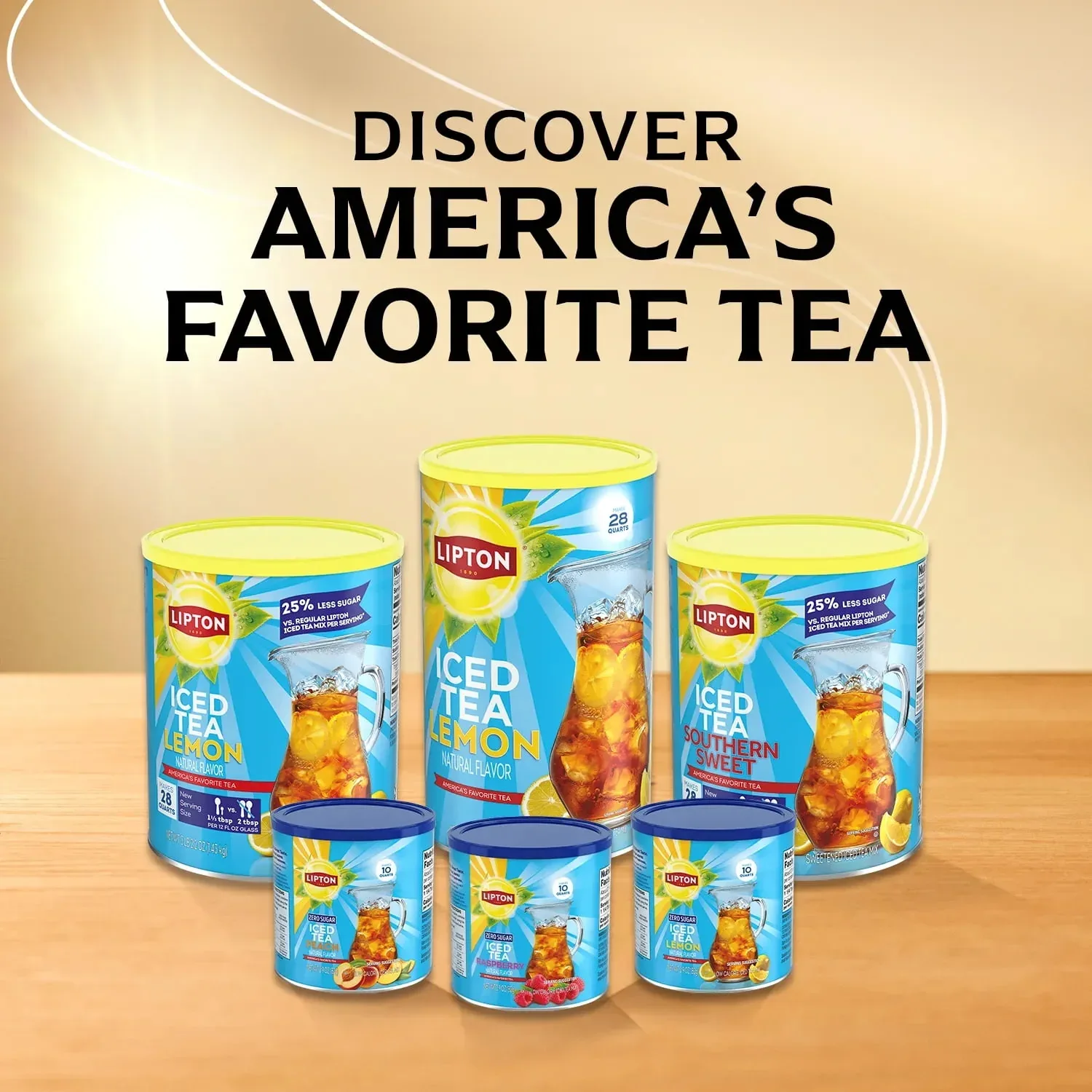 Lipton Reduced Sugar Southern Sweet Iced Tea Mix, 28 Quarts - Image 4