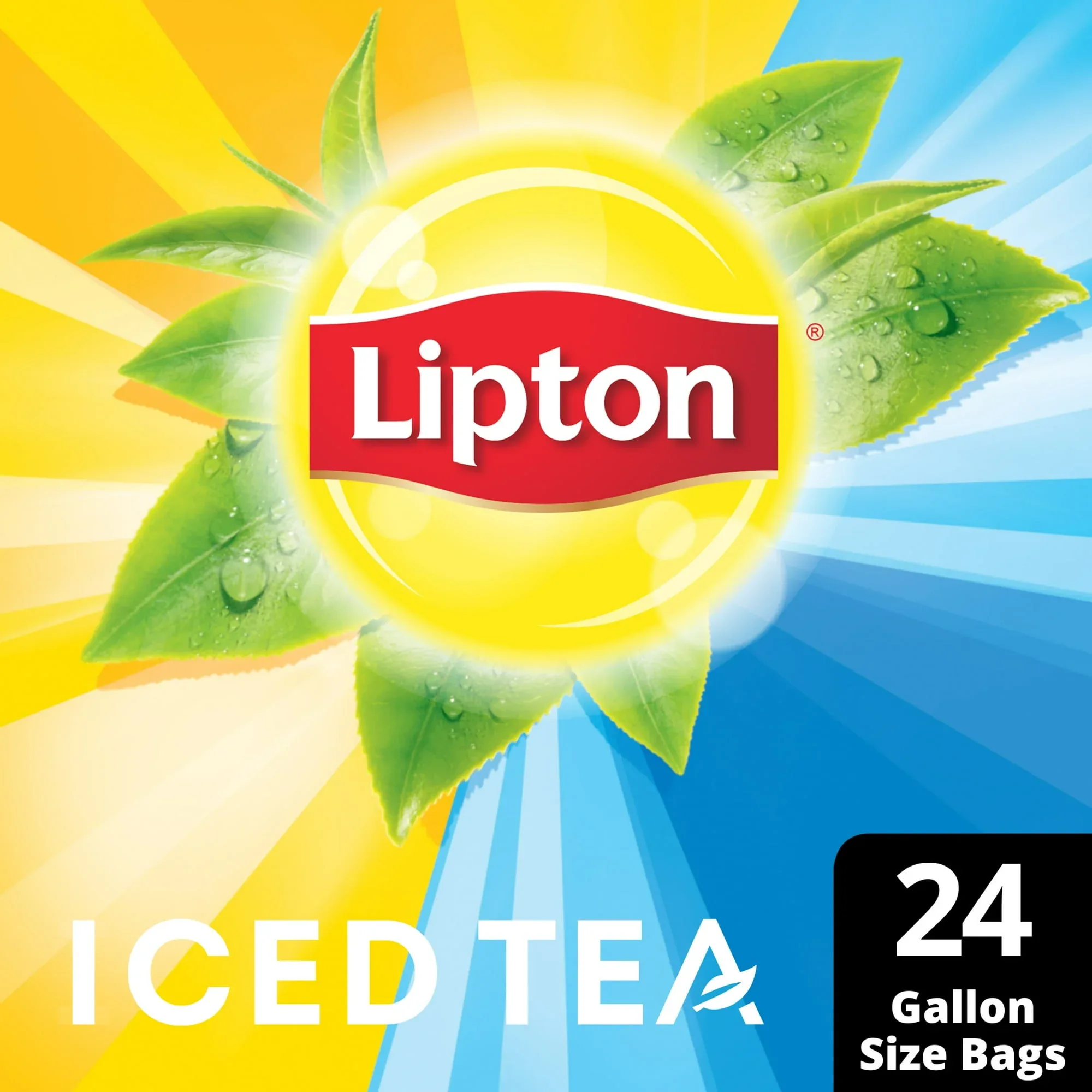Lipton Unsweetened Black Tea Bags, Gallon Size, 24 Count - Image 3