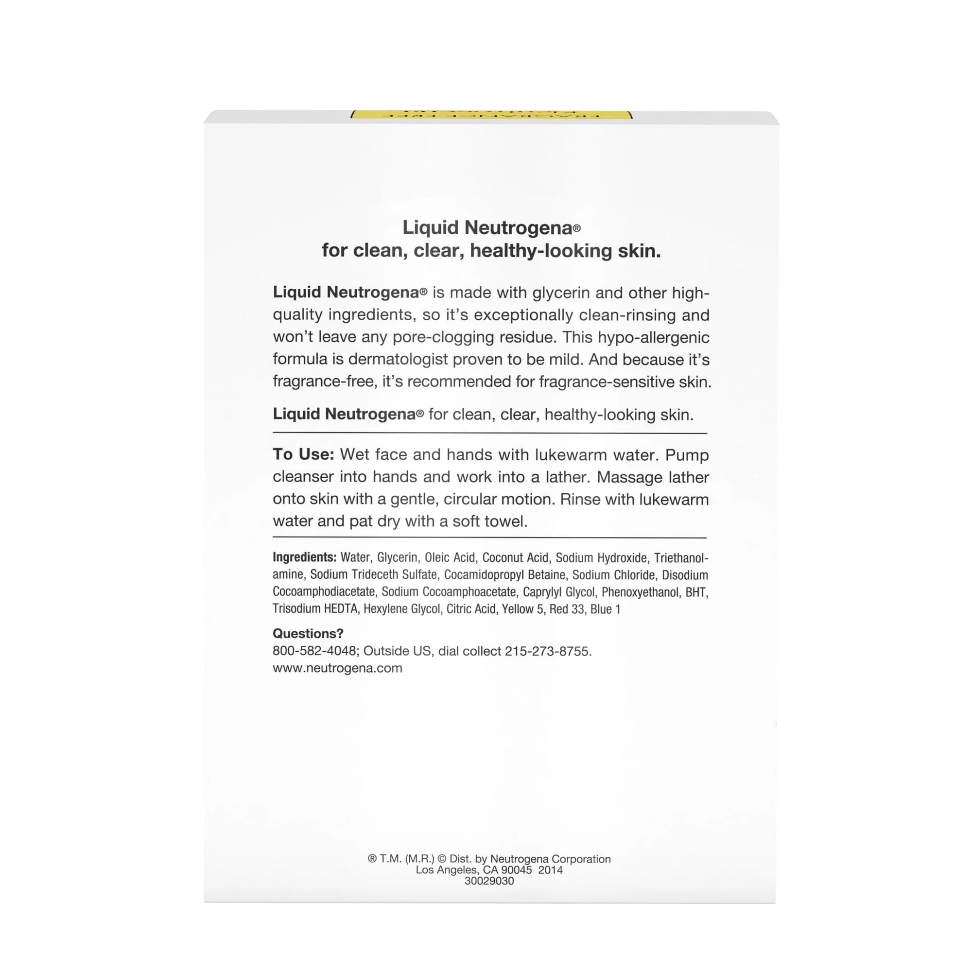 Liquid Neutrogena Fragrance-Free Mild Gentle Face Cleanser, 8 fl. oz - Image 7