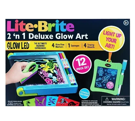 Lite Brite 2-in-1 Deluxe Glow Art