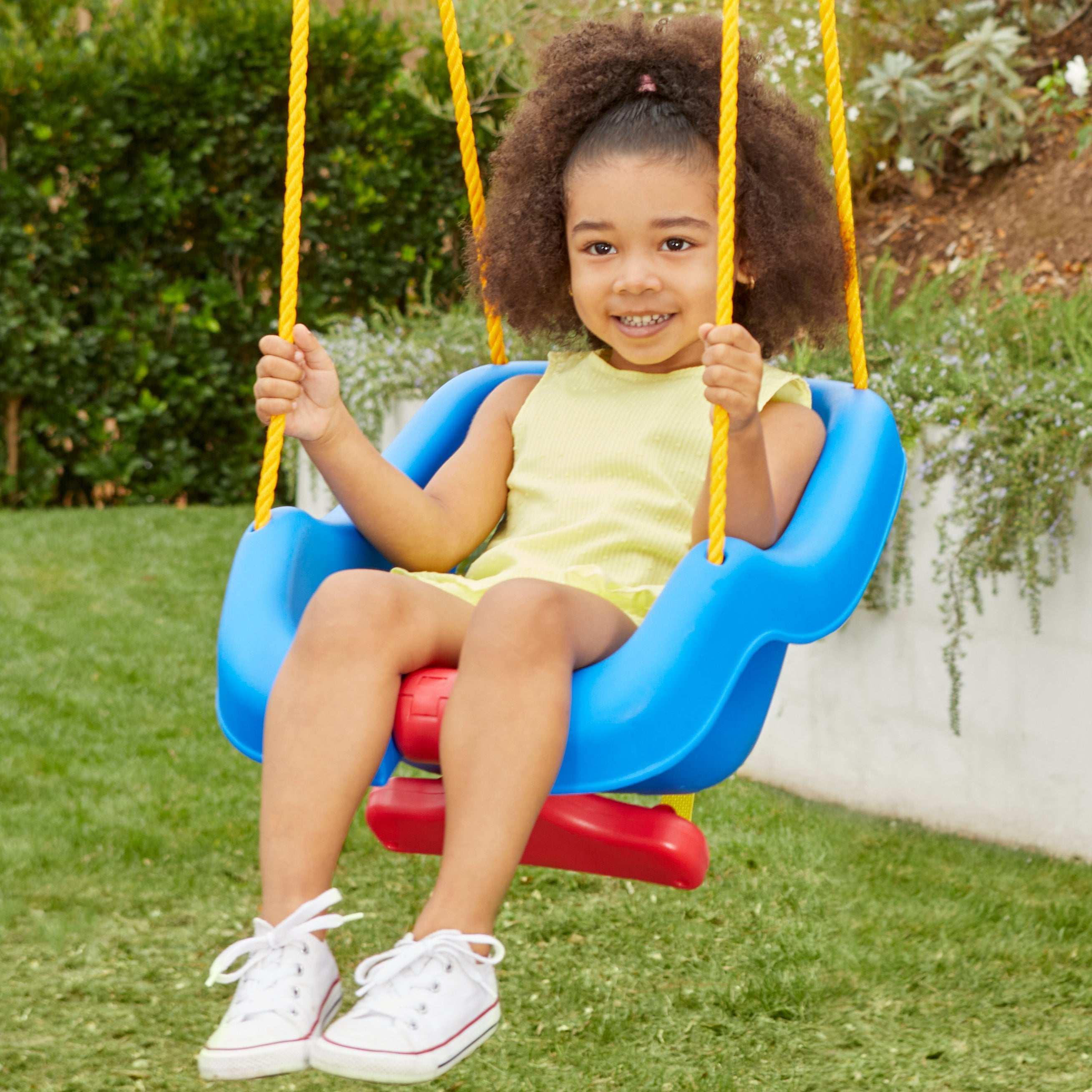Little Tikes 2-in-1 Snug and Secure Swing, High Back Swing, Blue - Image 6