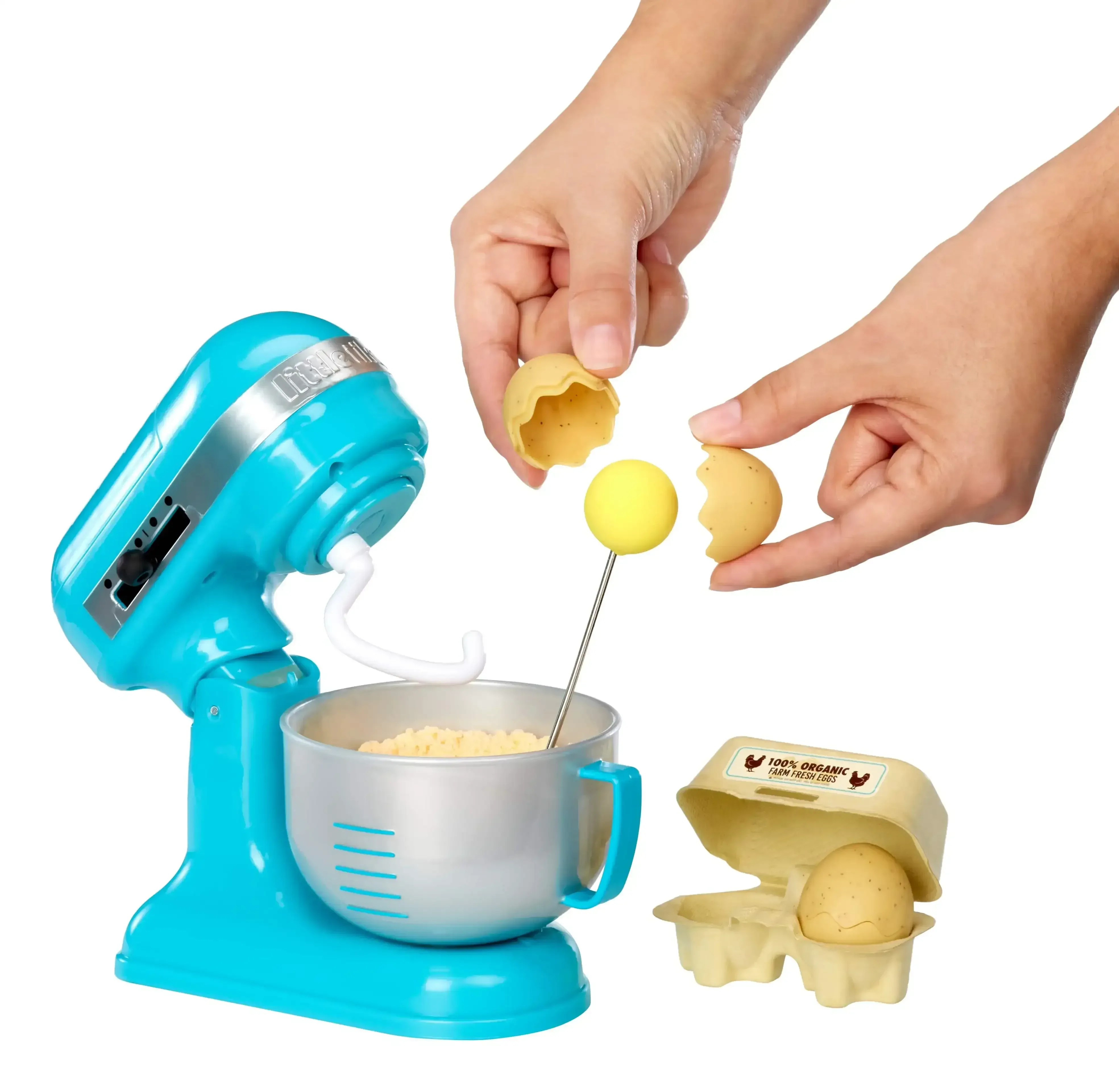 Little Tikes Creative Chefs Baker’s Kit with Make-It Mix Play Sand, 18 Accessories, Realistic Pretend Play Set, Boys, Girls, Ages 3+ - Image 5