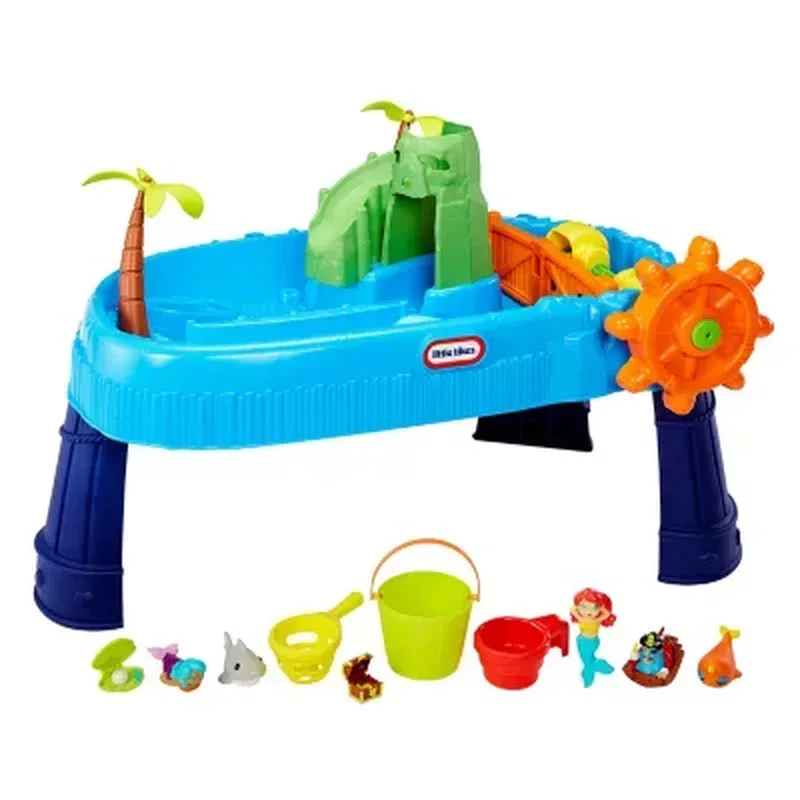 Little Tikes Treasure Island Water Table - Including 10 Accessories - Image 4