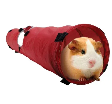 Living World Pet Tunnel, Red/Grey - Image 2