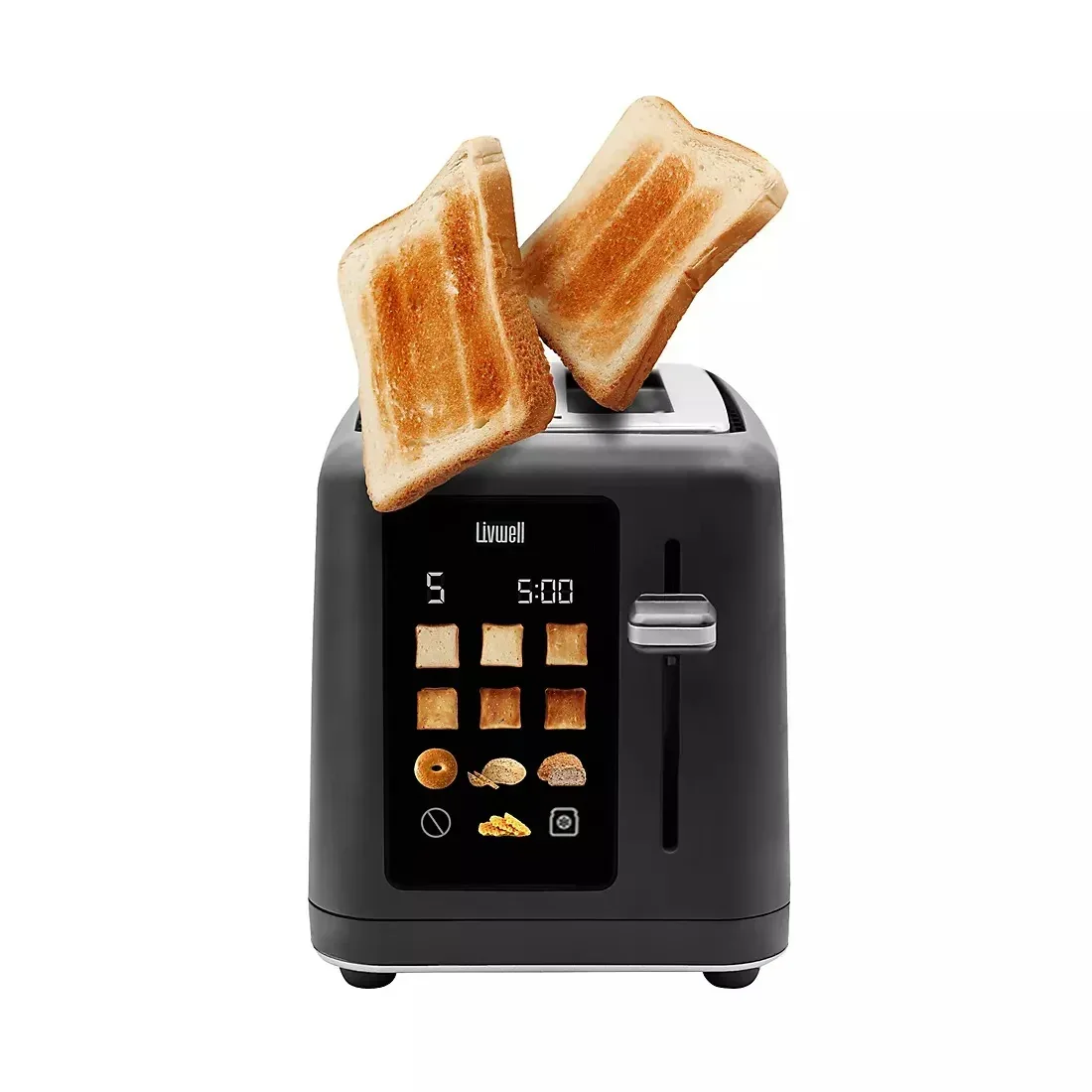Livwell Smart Touch 2-Slice Toaster-Black