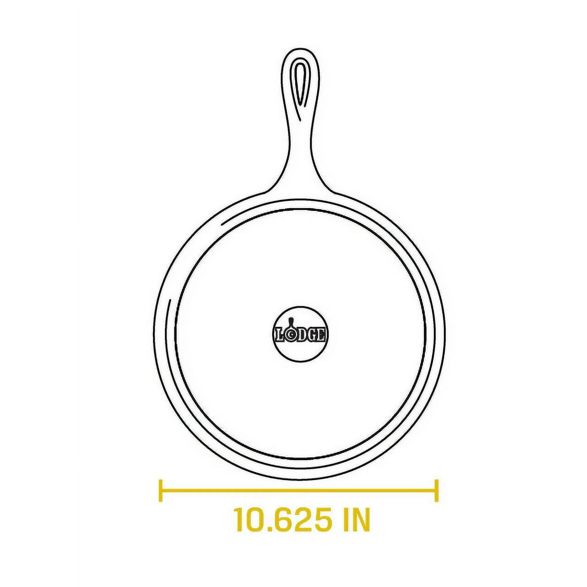 Lodge 10.5" Seasoned Cast Iron Griddle/Comal - Image 6