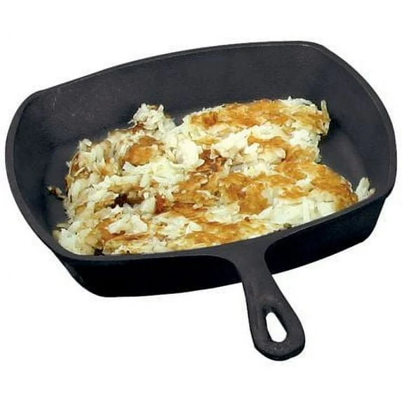 Lodge Cast Iron Logic L8SQ3 Pre-Seasoned Cast Iron Square Skillet 10 1/2" - Image 6