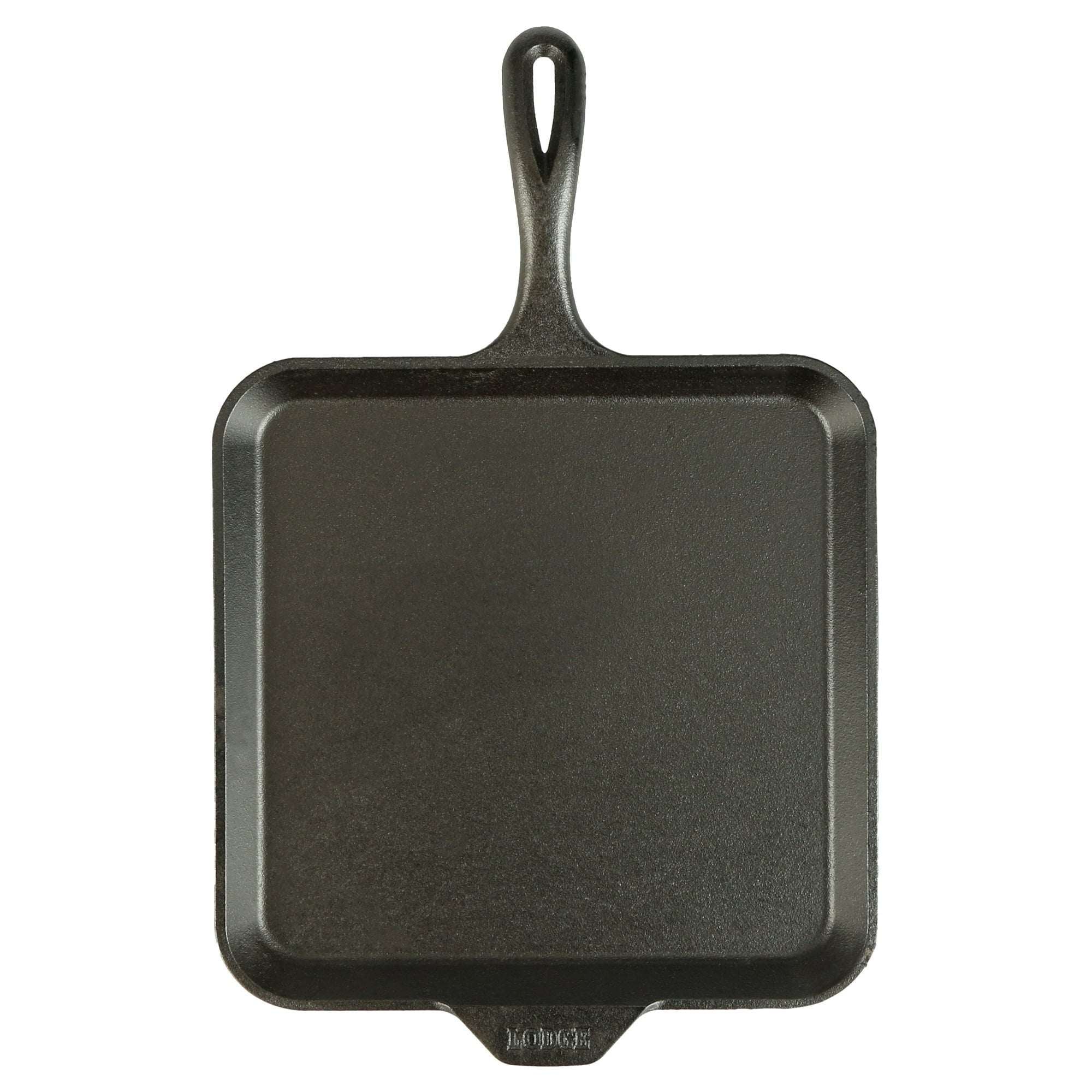 Lodge Seasoned Cast Iron 11" Square Pre-Seasoned Griddle - Image 2