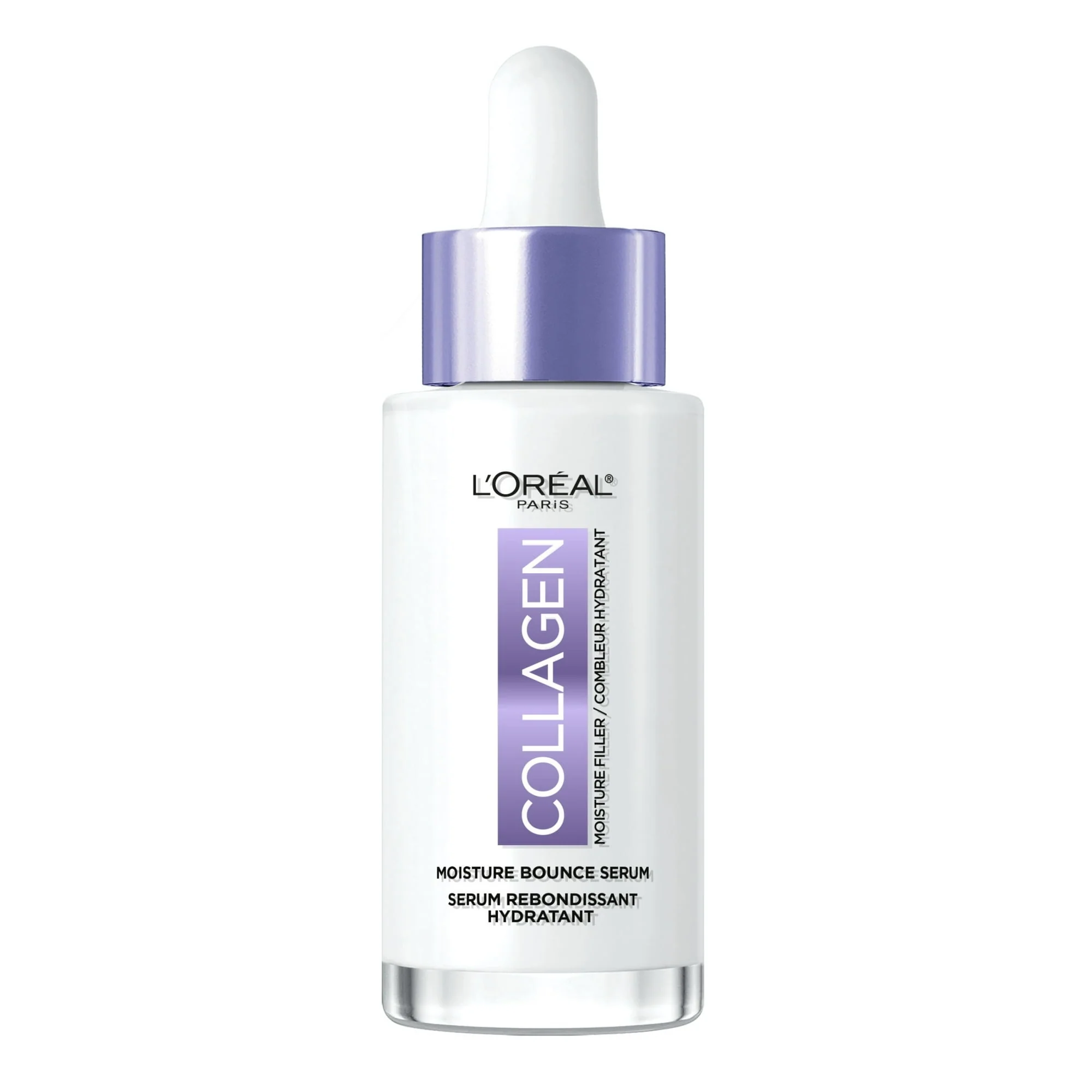 L'Oreal Paris Collagen Moisture Filler Moisture Bounce Hydrating Face Serum, 1 fl oz - Image 2