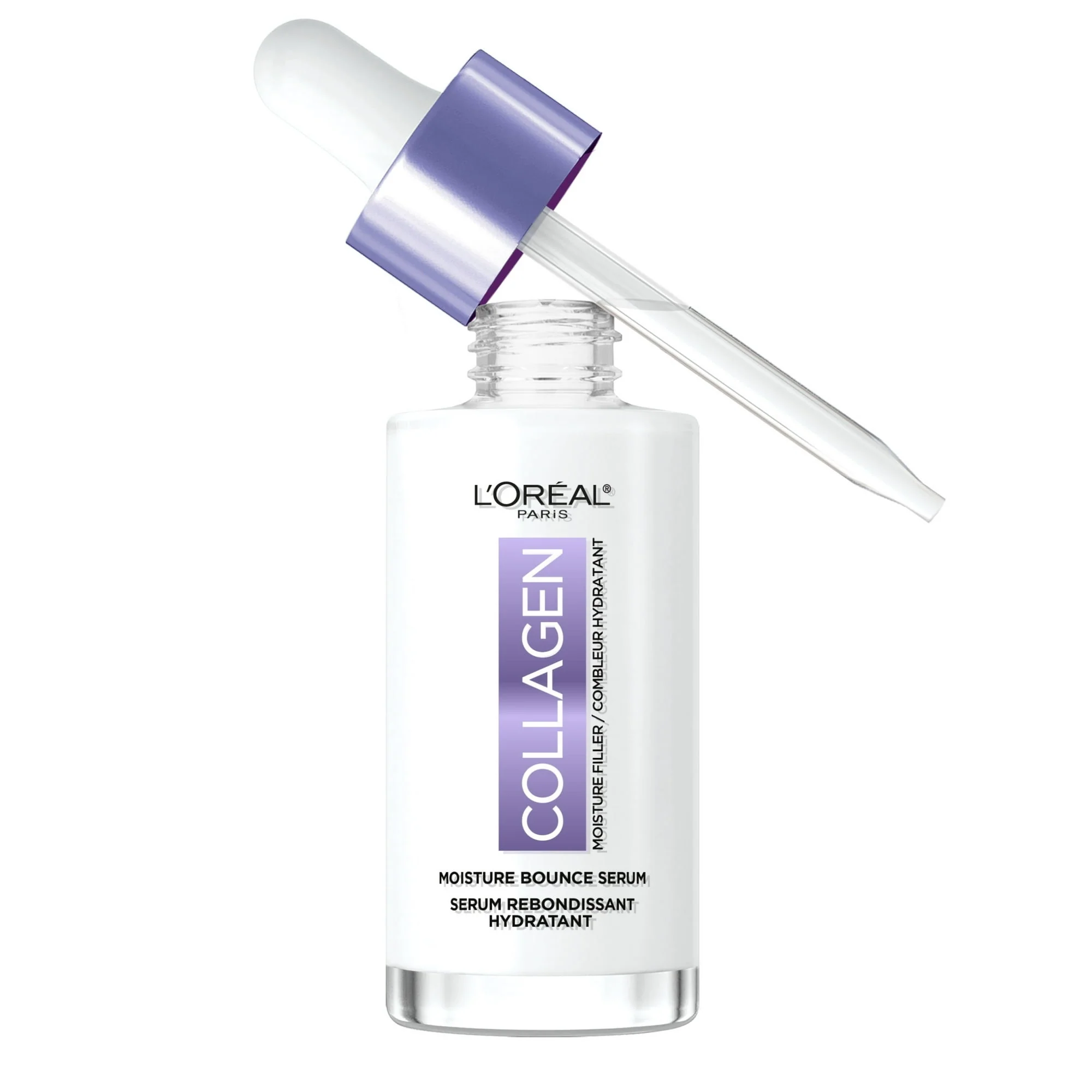 L'Oreal Paris Collagen Moisture Filler Moisture Bounce Hydrating Face Serum, 1 fl oz - Image 3