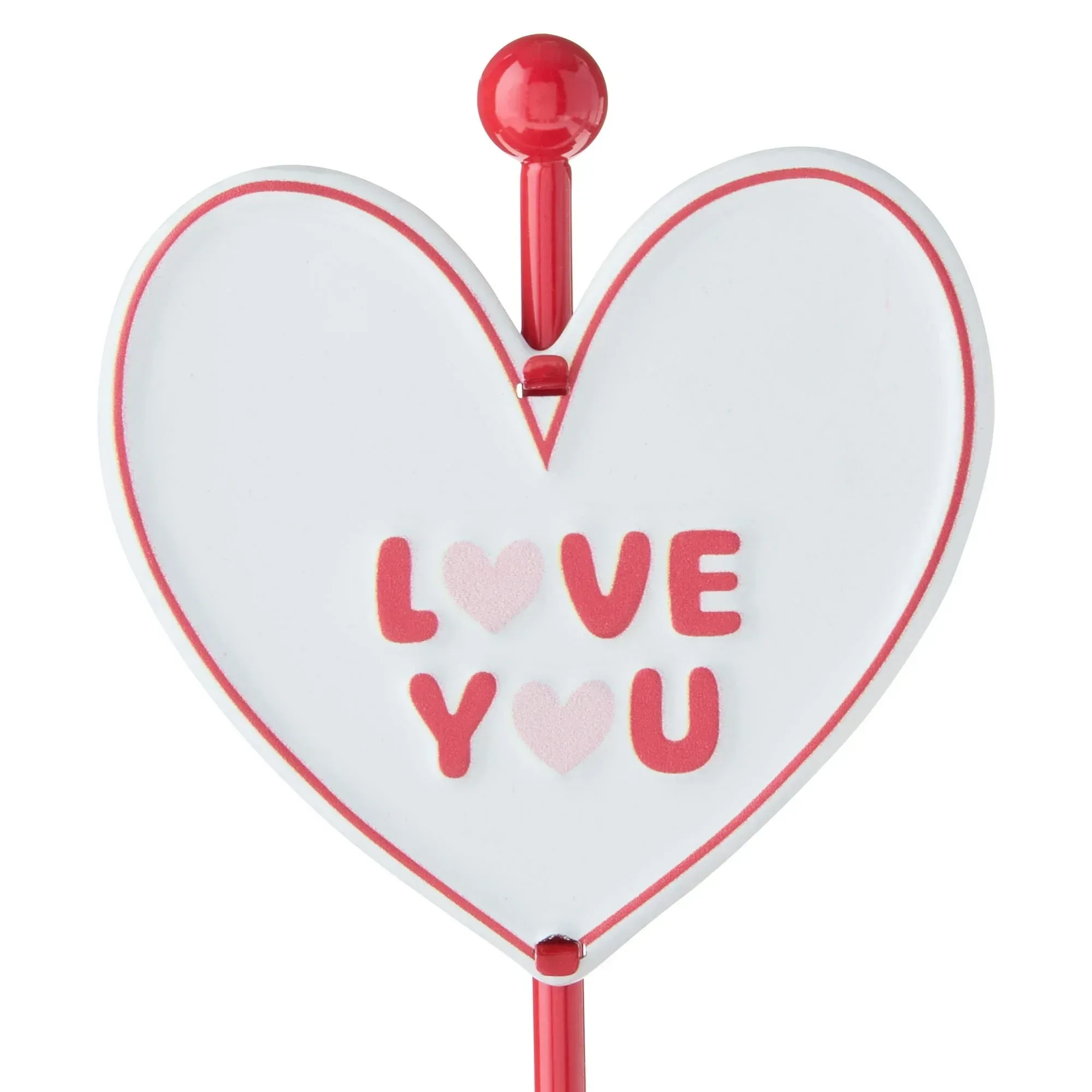 Love You Heart Tabletop Decoration, Multicolor, 7", Valentine's Day by Way To Celebrate - Image 2