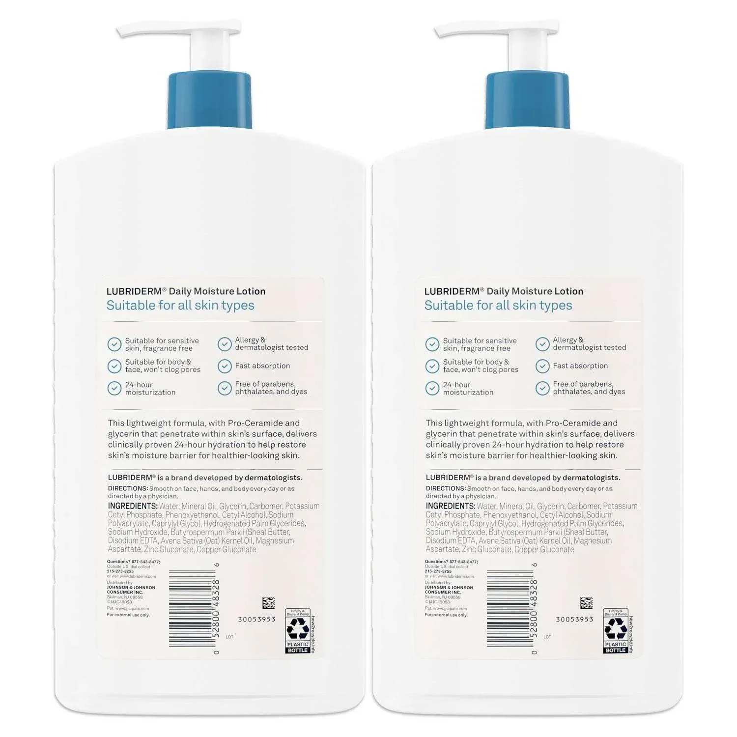 Lubriderm Daily Moisture Body Lotion, 24 fl. oz., 2 pk. - Image 2