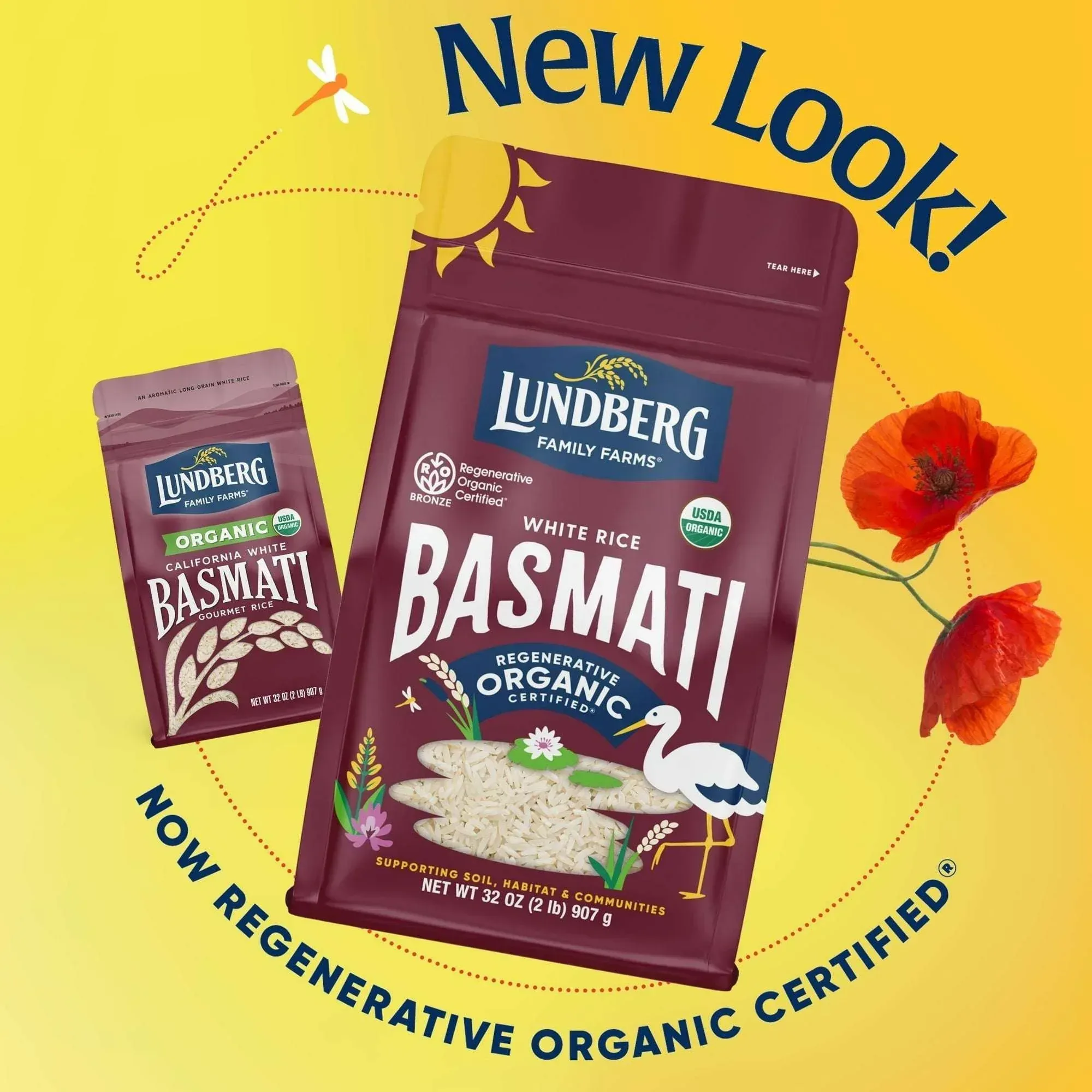 Lundberg Organic Basmati Rice - Regenerative Organic Certified, 2lb Resealable Bag - Image 4