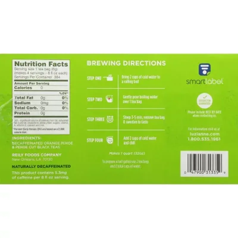 Luzianne Decaffeinated Tea (96 Ct.) - Image 3
