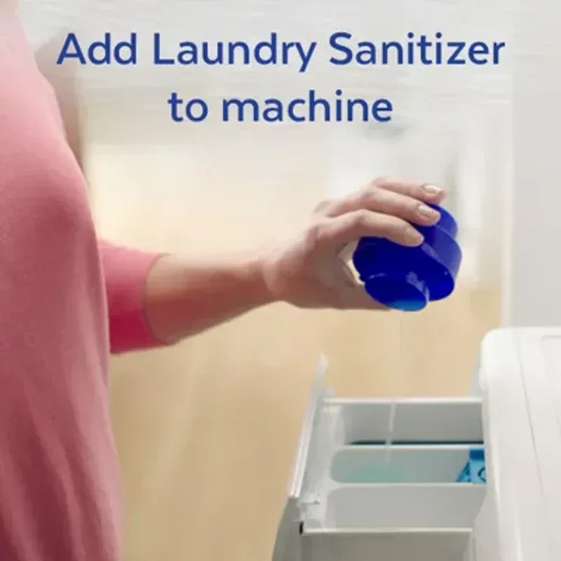 Lysol Laundry Sanitizer Additive, Crisp Linen (150 Fl. Oz.) - Image 4