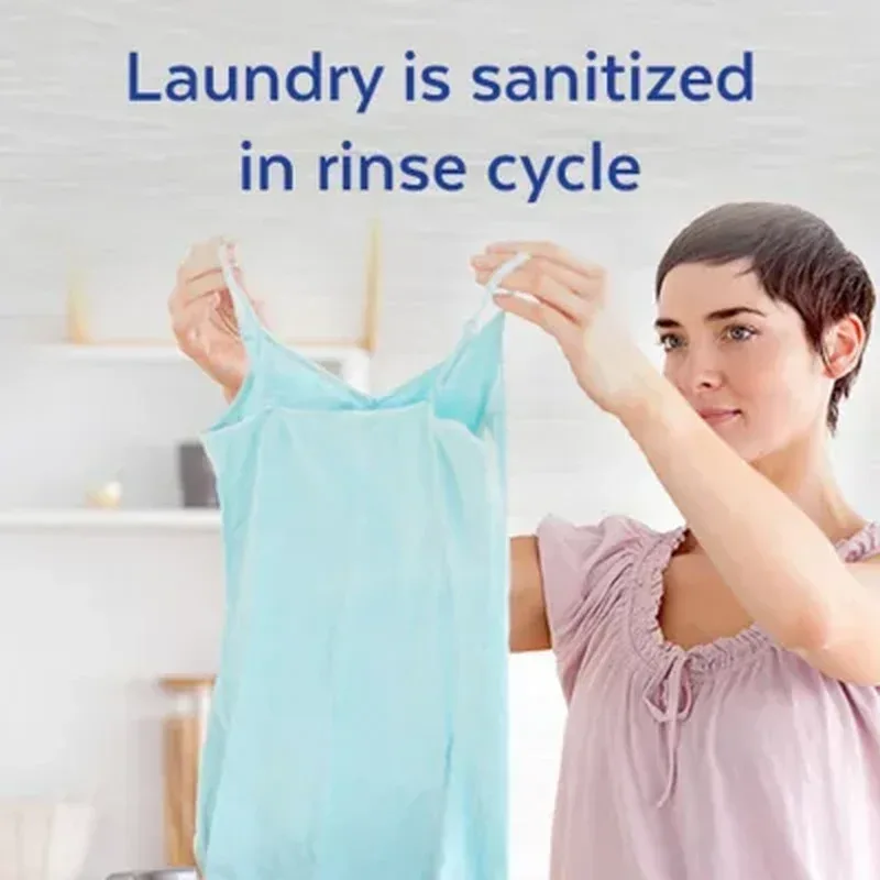 Lysol Laundry Sanitizer Additive, Crisp Linen (150 Fl. Oz.) - Image 5