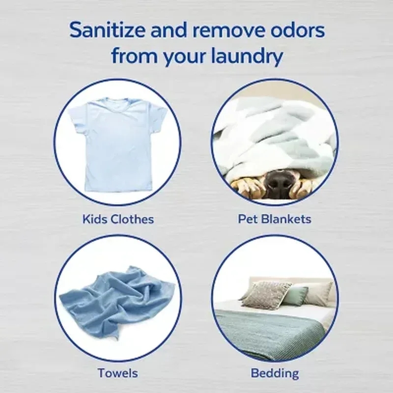 Lysol Laundry Sanitizer Additive, Crisp Linen (150 Fl. Oz.) - Image 7