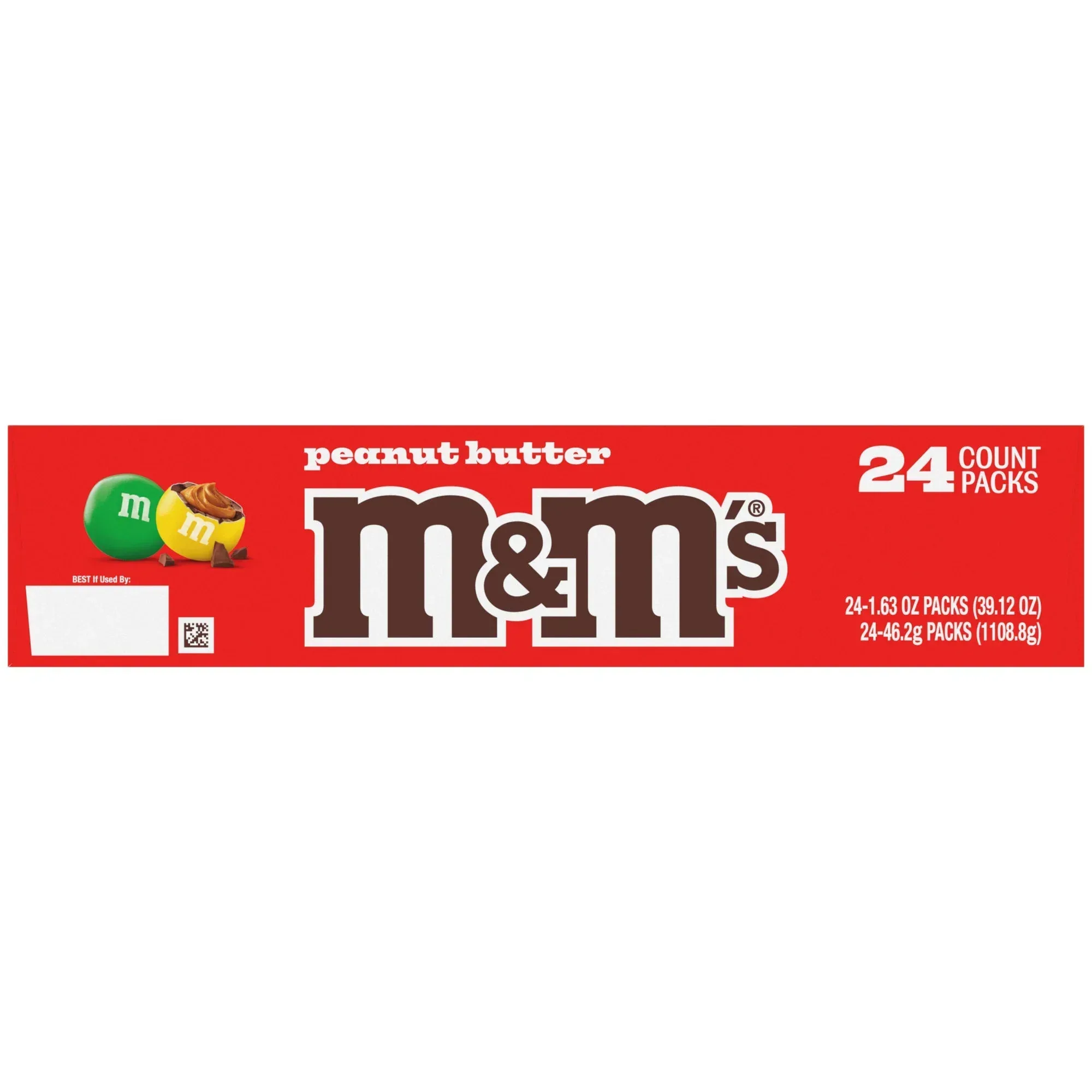 M&M's Chocolate Candy, Peanut Butter, Full Size 1.63 oz, 24-count - Image 2