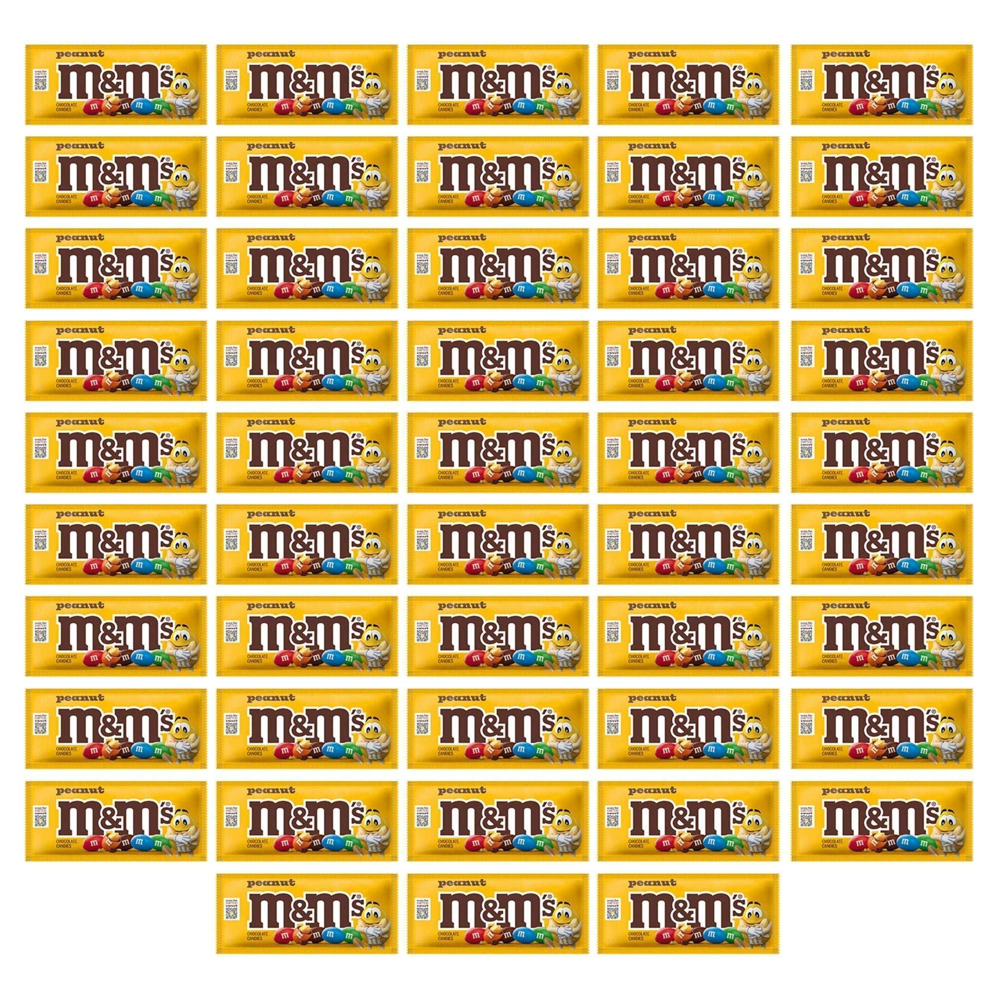 M&M's Chocolate Candy, Peanut, Full Size, 1.74 oz, 48-count - Image 2