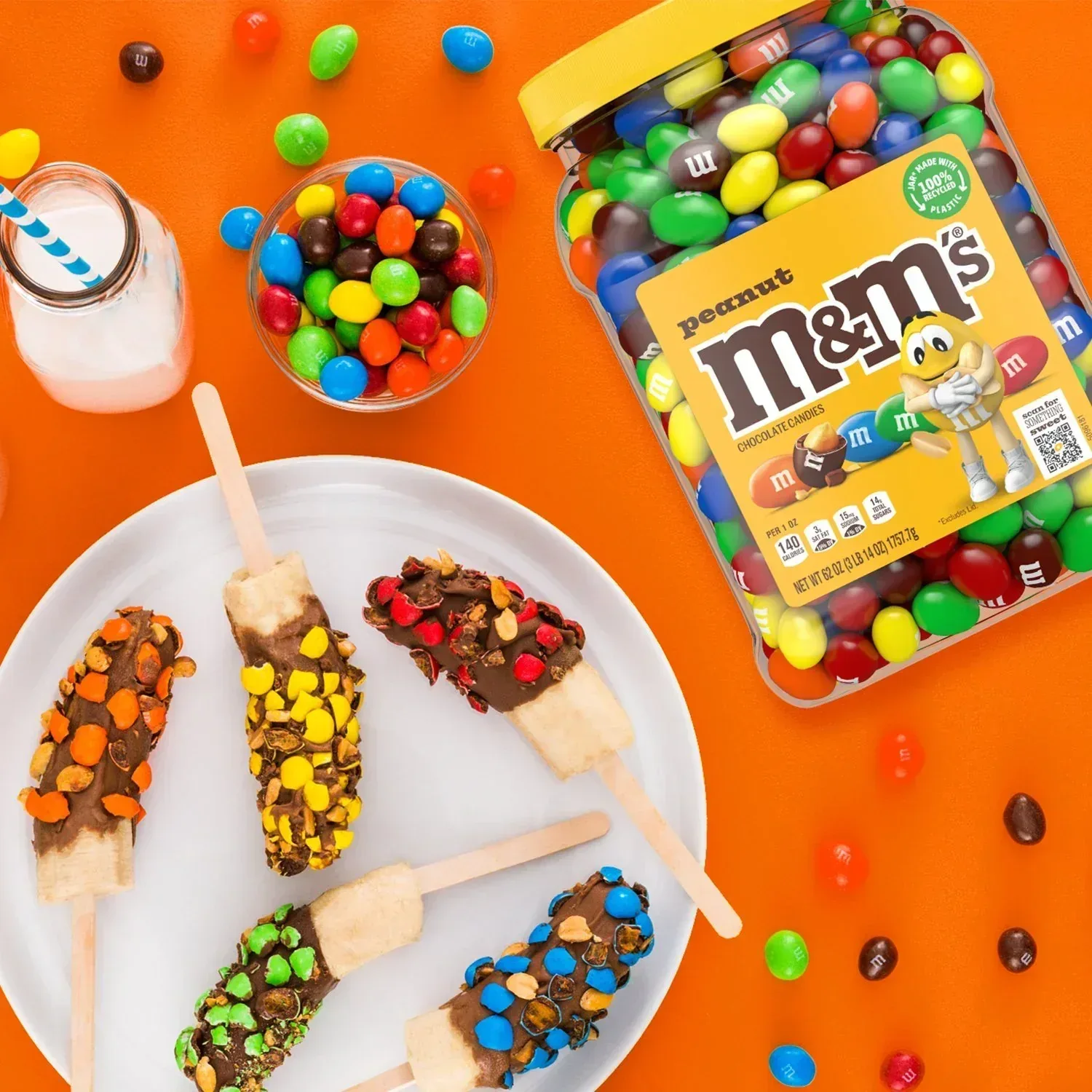 M&M'S Peanut Milk Chocolate Candy, 62 oz. - Image 2