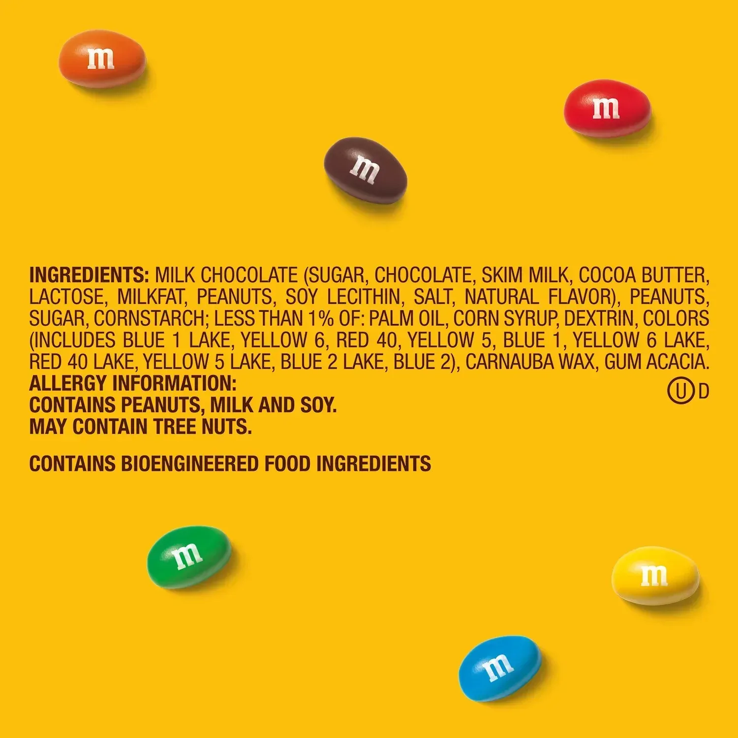 M&M'S Peanut Milk Chocolate Candy, 62 oz. - Image 5