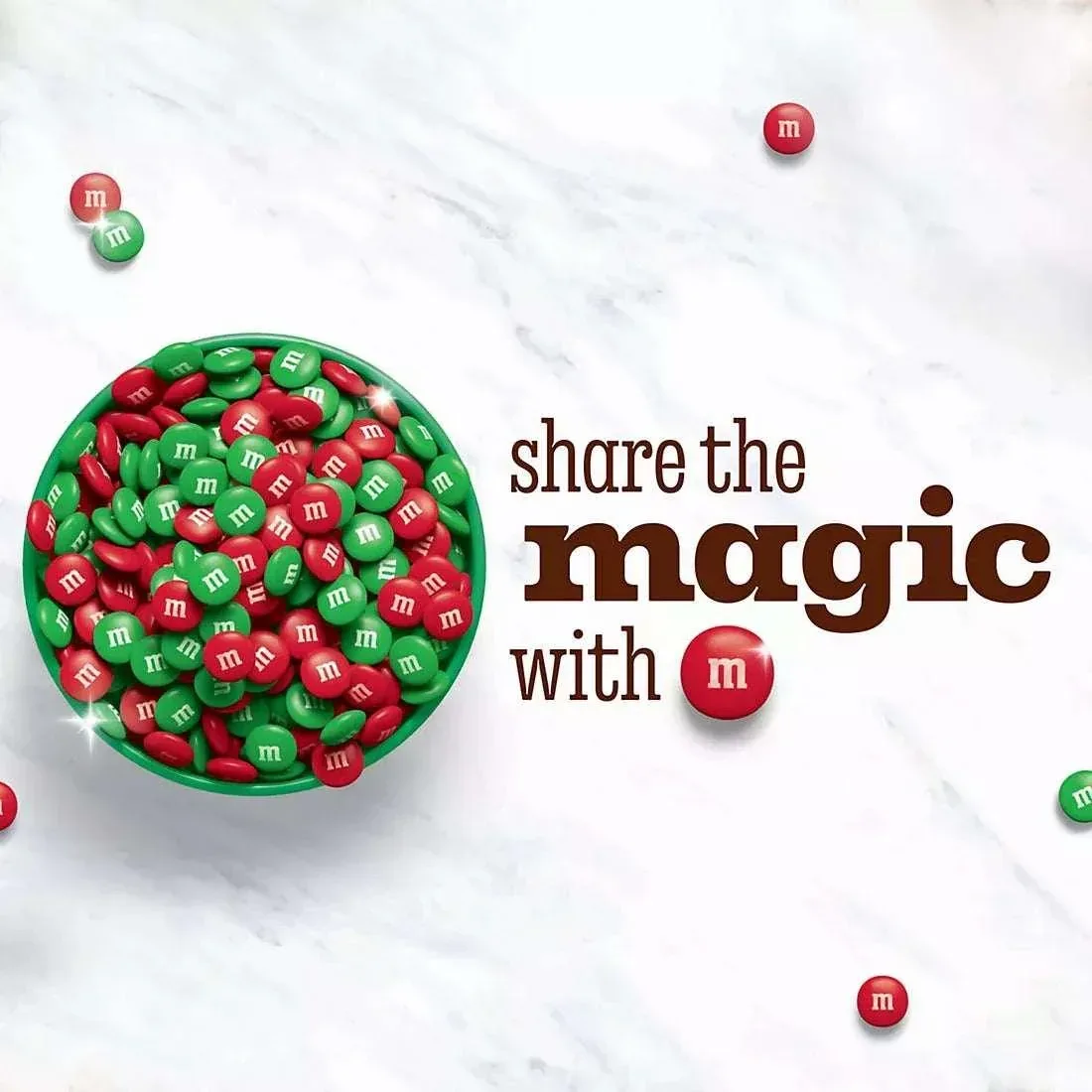 M&M's Red and Green Milk Chocolate Christmas Candy, 62 oz. - Image 5