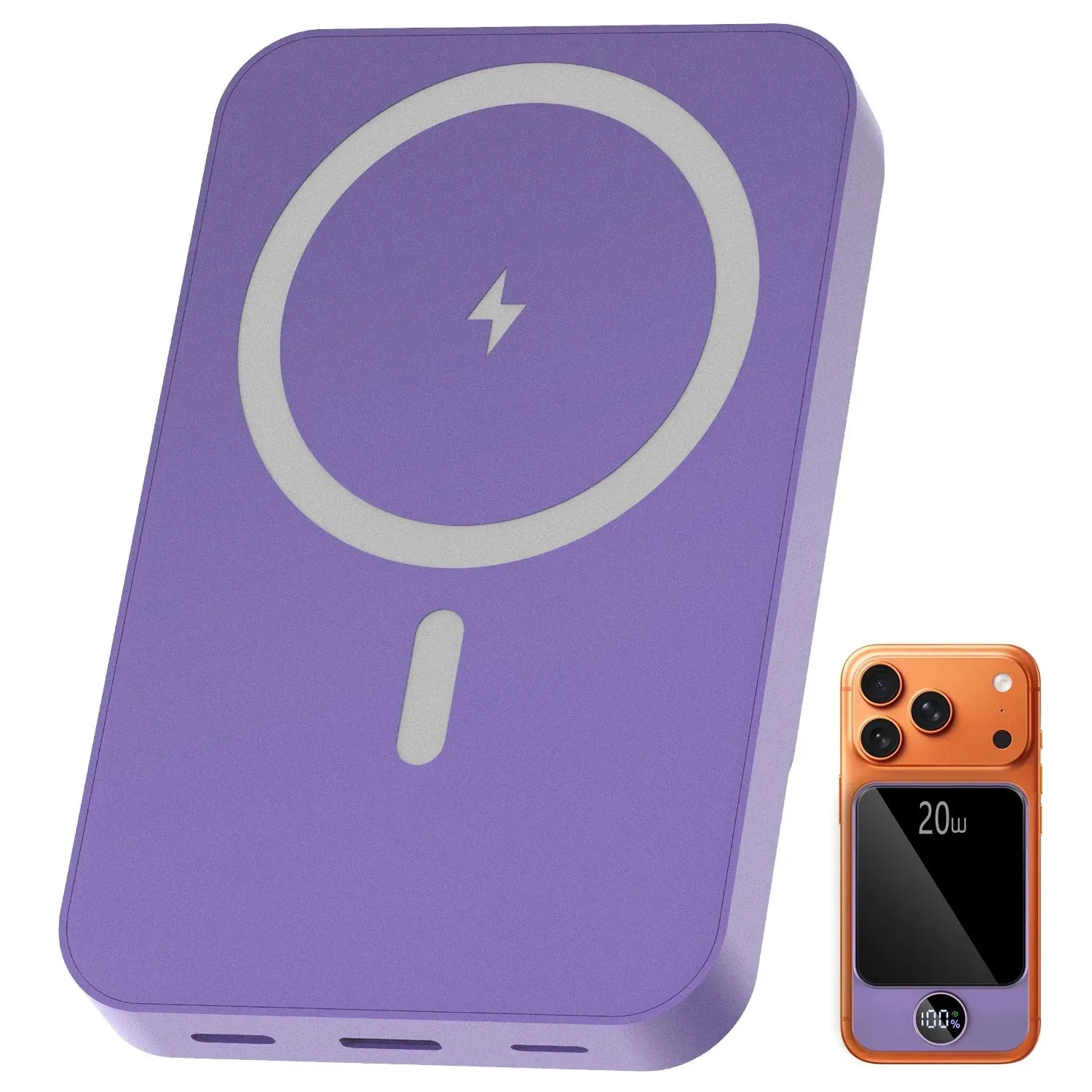 Magnetic Wireless Portable Charger, 10000mAh Power Bank with PD20w Fast Charging, USB C in&Out Battery Pack, Compatible with Mag-Safe for iPhone 17/16/15/14/13 Series, Samsung, Android, and More - Image 10