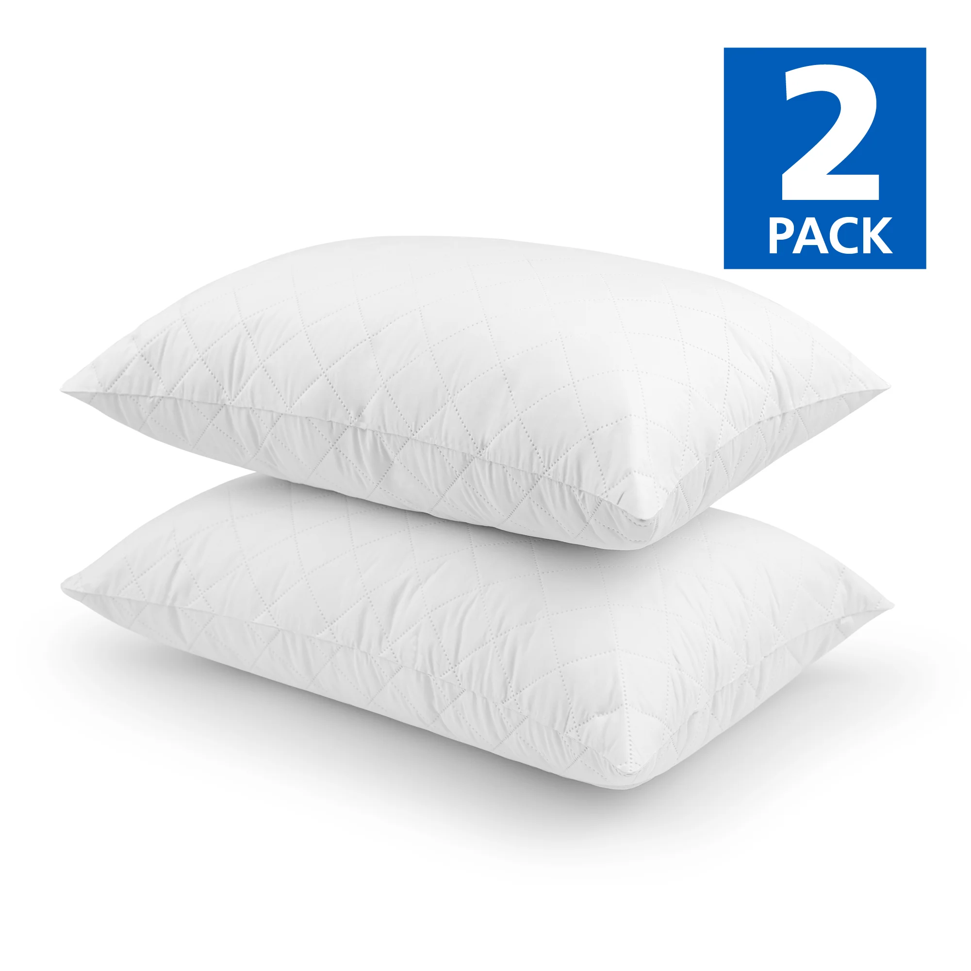 Mainstays™ Memory Foam Cluster Bed Pillow, Standard Queen, 2 Pack - Image 3